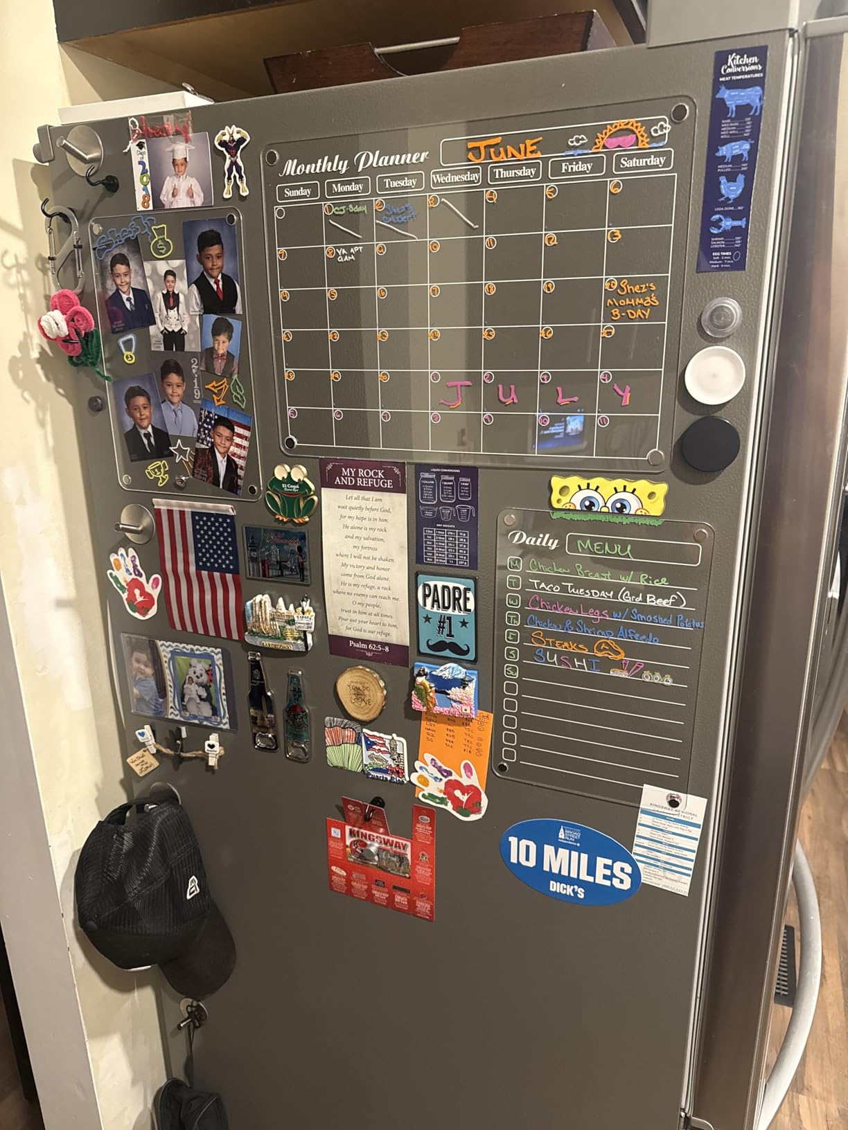 DIYMAG Magnetic Calendar for Refrigerator 4PCS Fridge Magnet Clear Acrylic customer photo 2