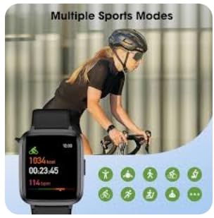 Fitness Tracker Watch with Heart Rate, Activity Tracker, Pedometer Watch | Step Counter, Heart Rate Monitor, Sleep Monitor, Alarm Clock, Stopwatch, Fitness Tracker, IP68 Waterproof Smart Watches customer photo 2
