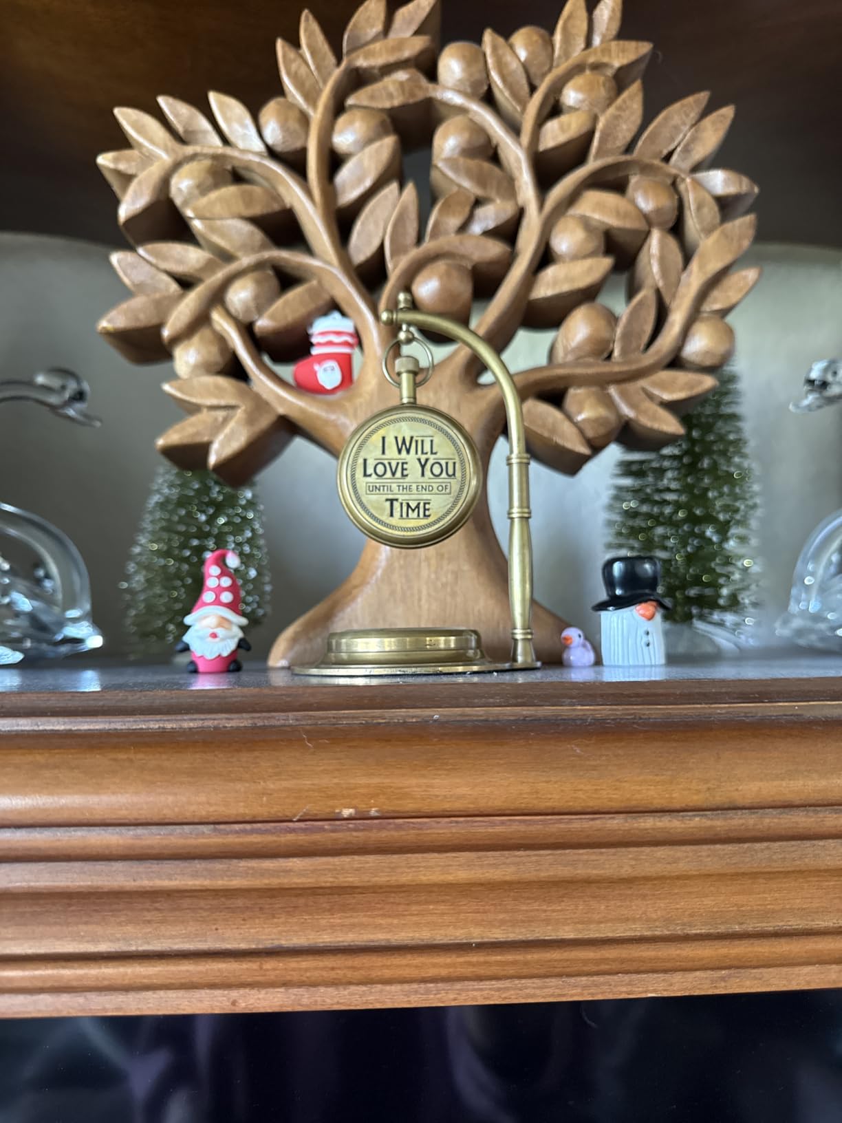 ALADEAN Decorative TableClock Compass | Desk Sundial - Shelf Decor Timeless Vintage Table customer photo 1