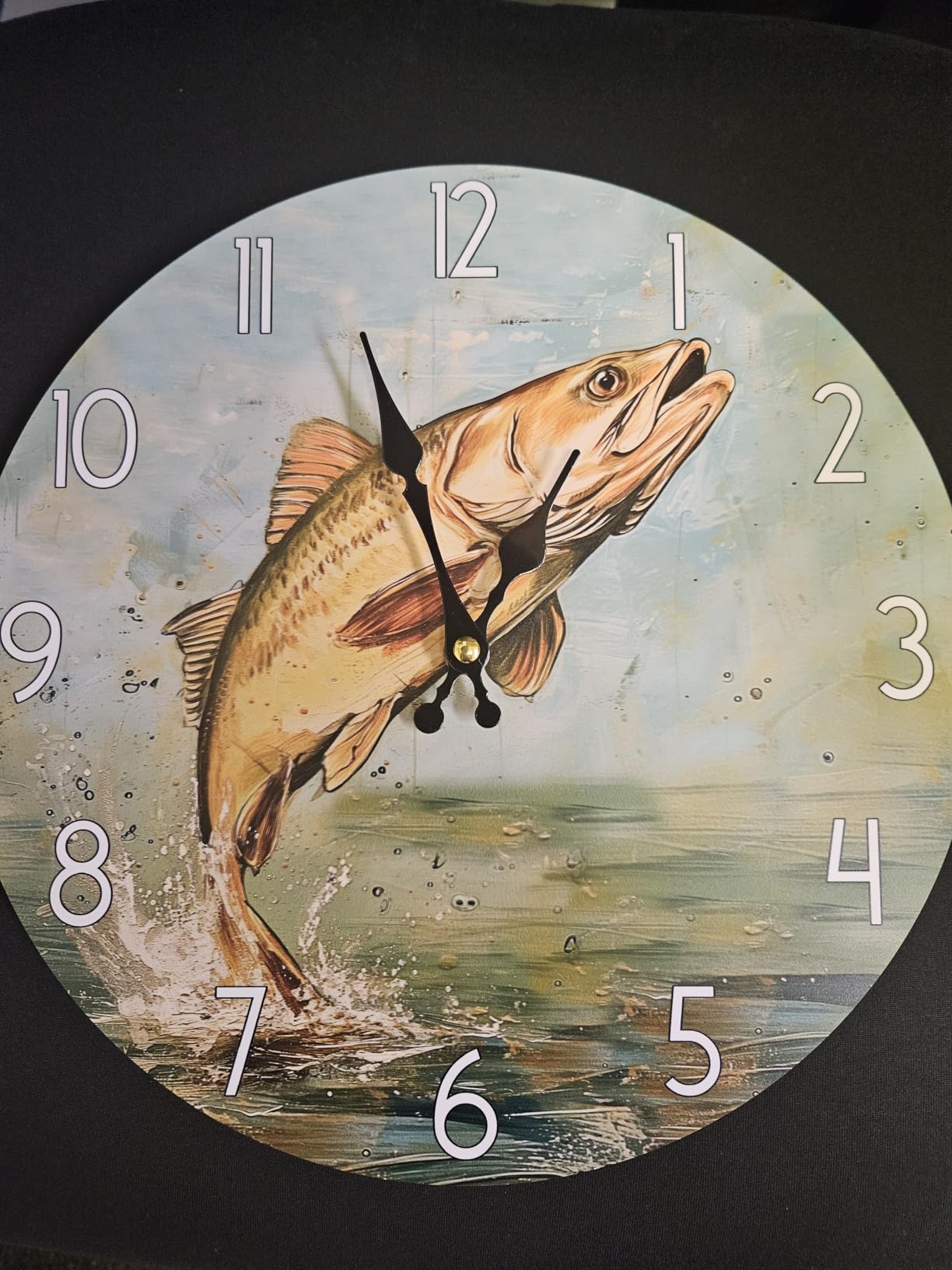 CHGCRAFT 12inch Vintage Nautical Compass Wall Clock Silent Wall Clocks Round Digital Clocks Battery Operated Clock for Home Decor Living Room Kitchen Office customer photo 1