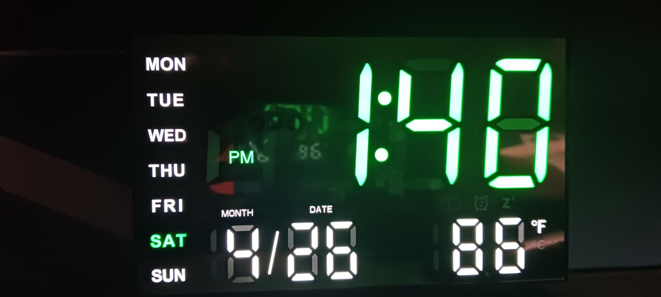 Alarm Clocks for Bedrooms, Small Digital Clock, LED Mirror Alarm Clock with USB Ports, Desk Clock for Kids, Dual Alarms, Snooze, 4 Levels Brightness, 12/24H (Grey) customer photo 2