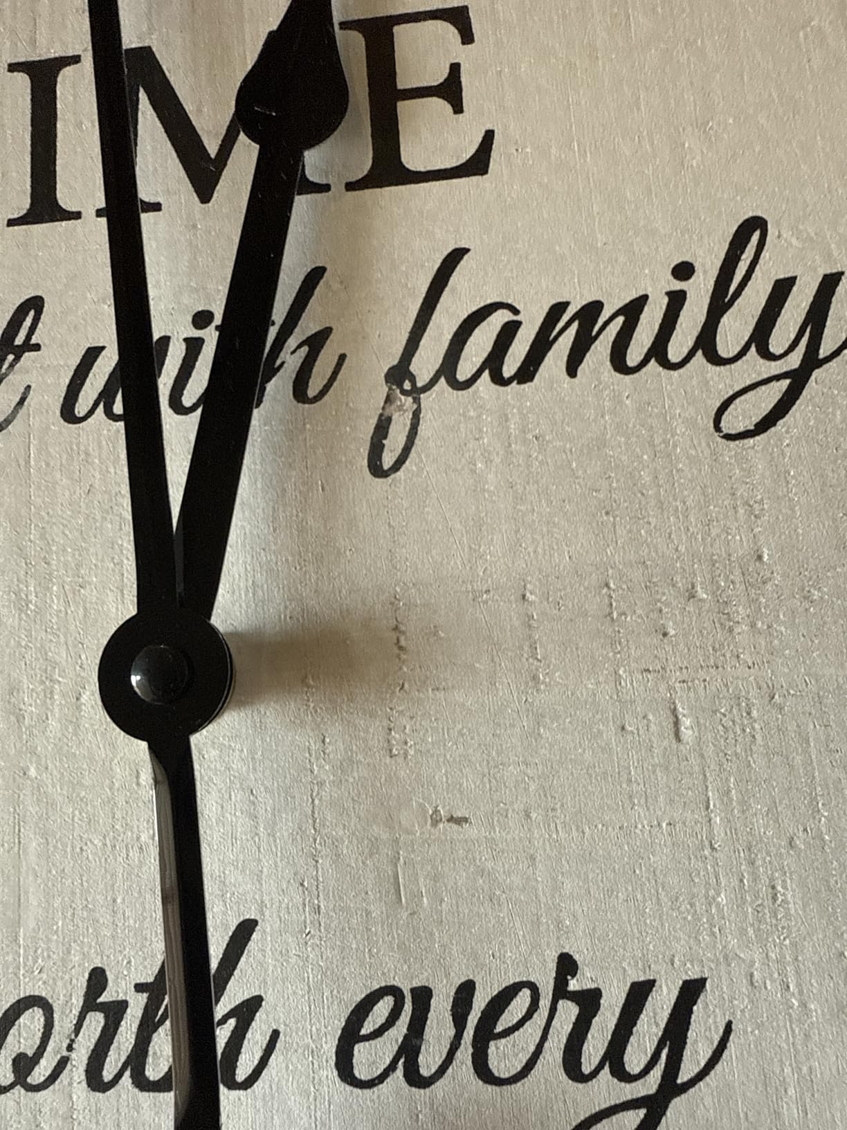 12 Picture Frames Collage Wall Clock, Vintage Rustic Family Photo Clock, Large Farmhouse Wall Clocks for Living Room, Home, Kitchen, Silent Battery Operated 24 Inch Natural customer photo 1