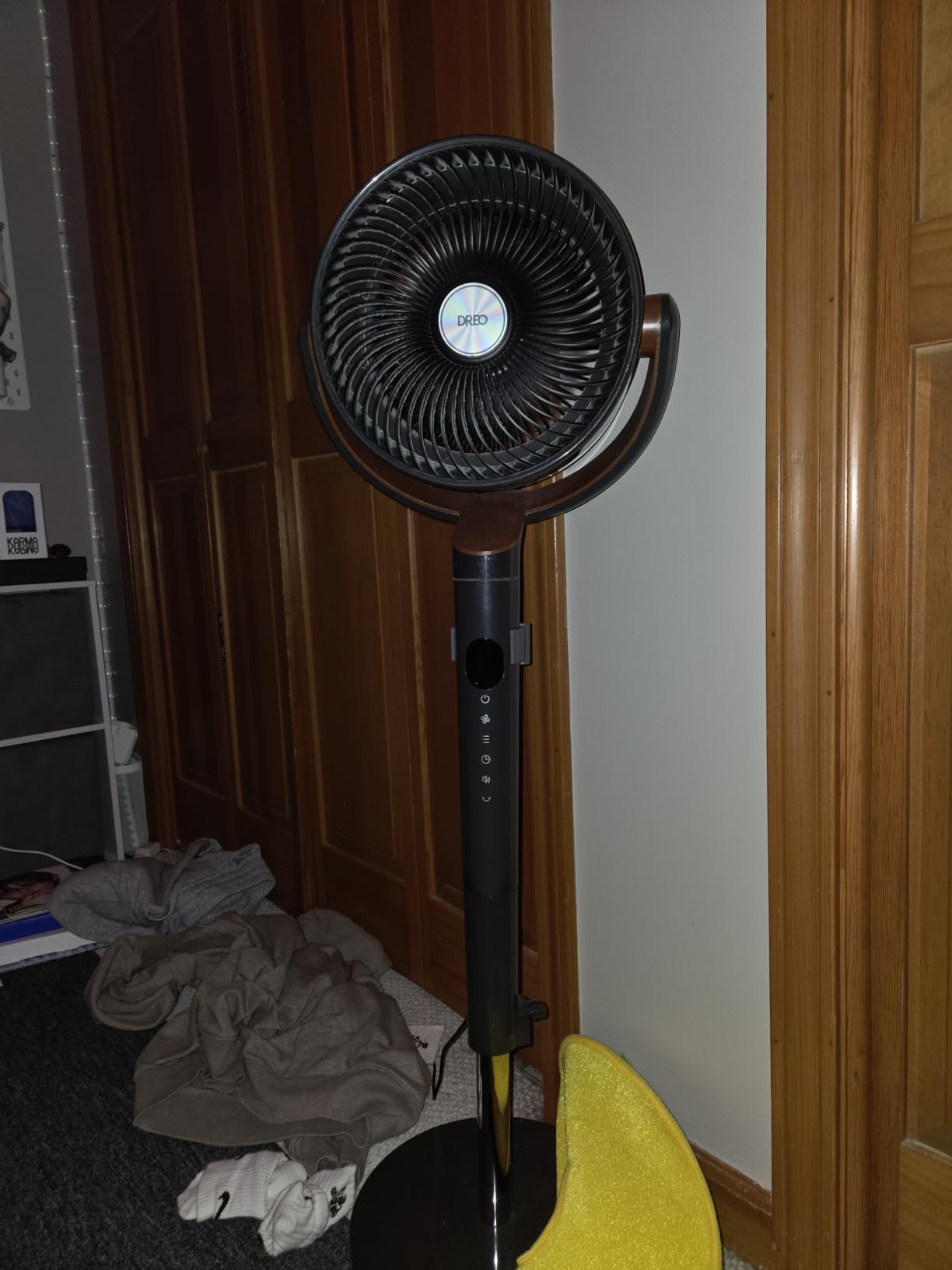 DREO Pedestal Fan for Bedroom, 100ft Airflow, Quiet DC Motor Standing Fan customer photo 2