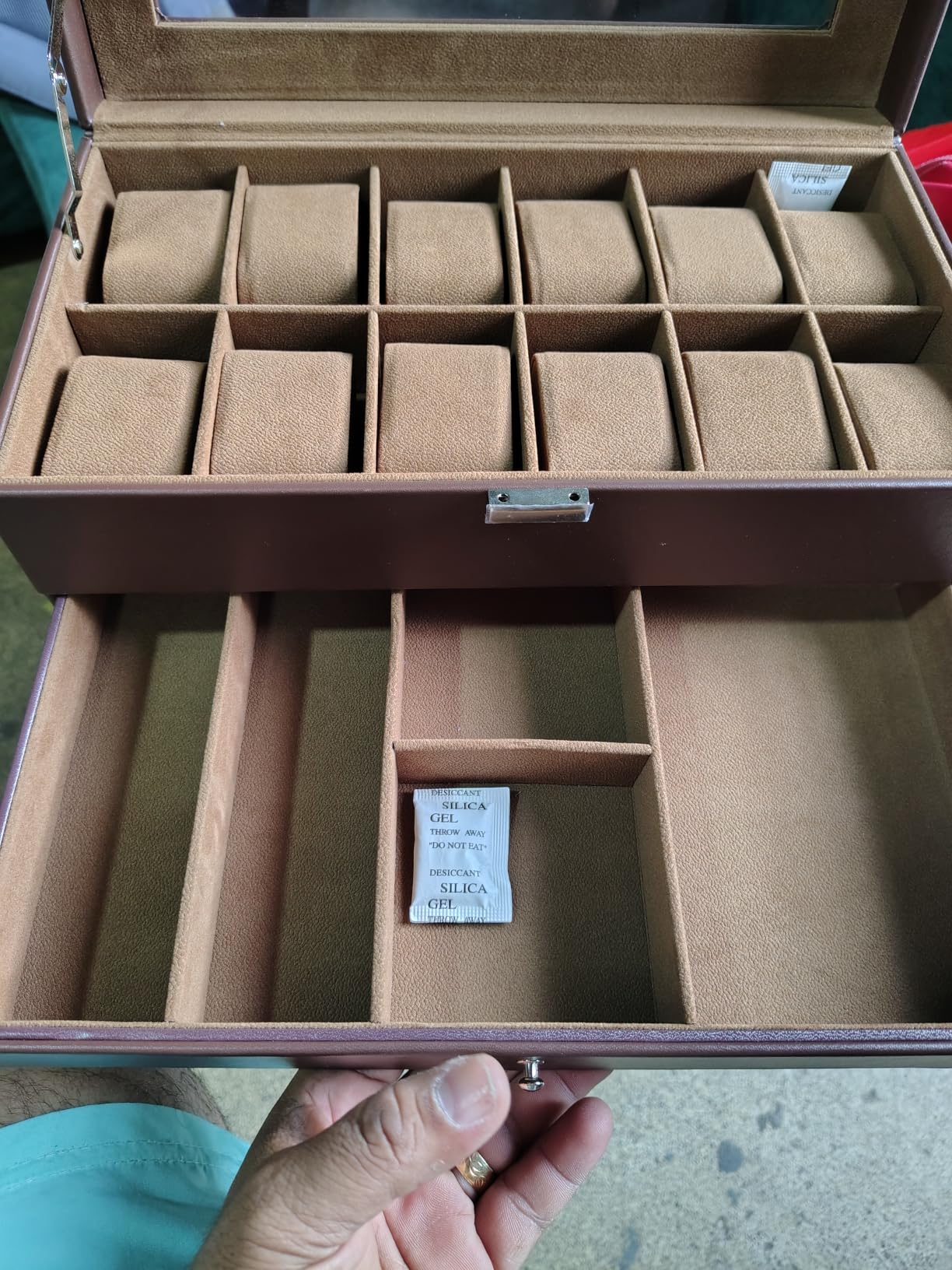 ProCase Watch Box, 12 Slot Watch Case for Men with Drawer, Espresso | 2-Layer Watches Display Case with Glass Lid, Mens Jewelry Box Storage Holder Organizer, Anniversary Christmas Birthday Gift customer photo 1