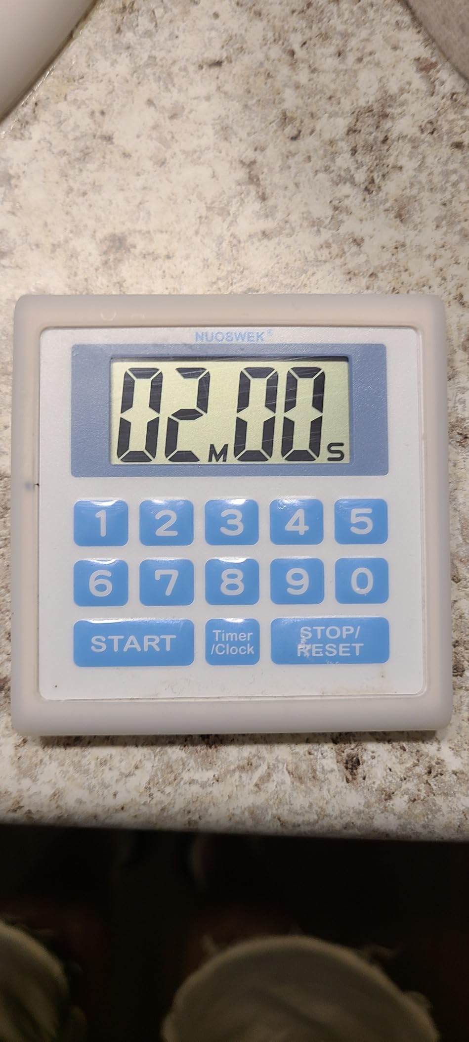 Digital Timer Waterproof Shower Timer Shower Clock Bathroom Kitchen Timer with Strong Magnet and Large LCD Display (Waterproof 7 Key) customer photo 1