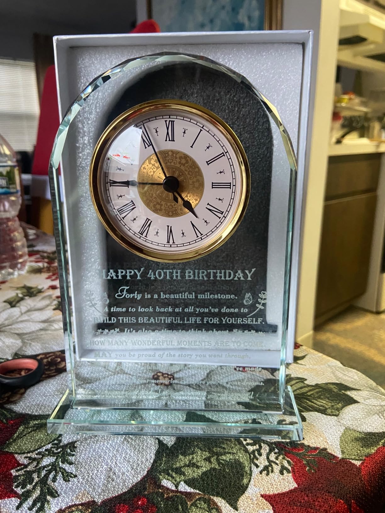 Anniversary Wedding Gift for Newlyweds Couple 2026 Marriage Prayer | Crystal Wedding Clocks Christian Engagement Bridal Shower Gifts For Bride Groom Mr Mrs Husband Wife Unique Present Keepsake customer photo 2