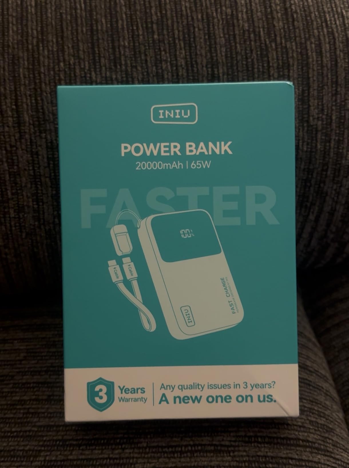 INIU Laptop Power Bank, Smallest 20000mAh 65W Fast Charging Battery Pack customer photo 2