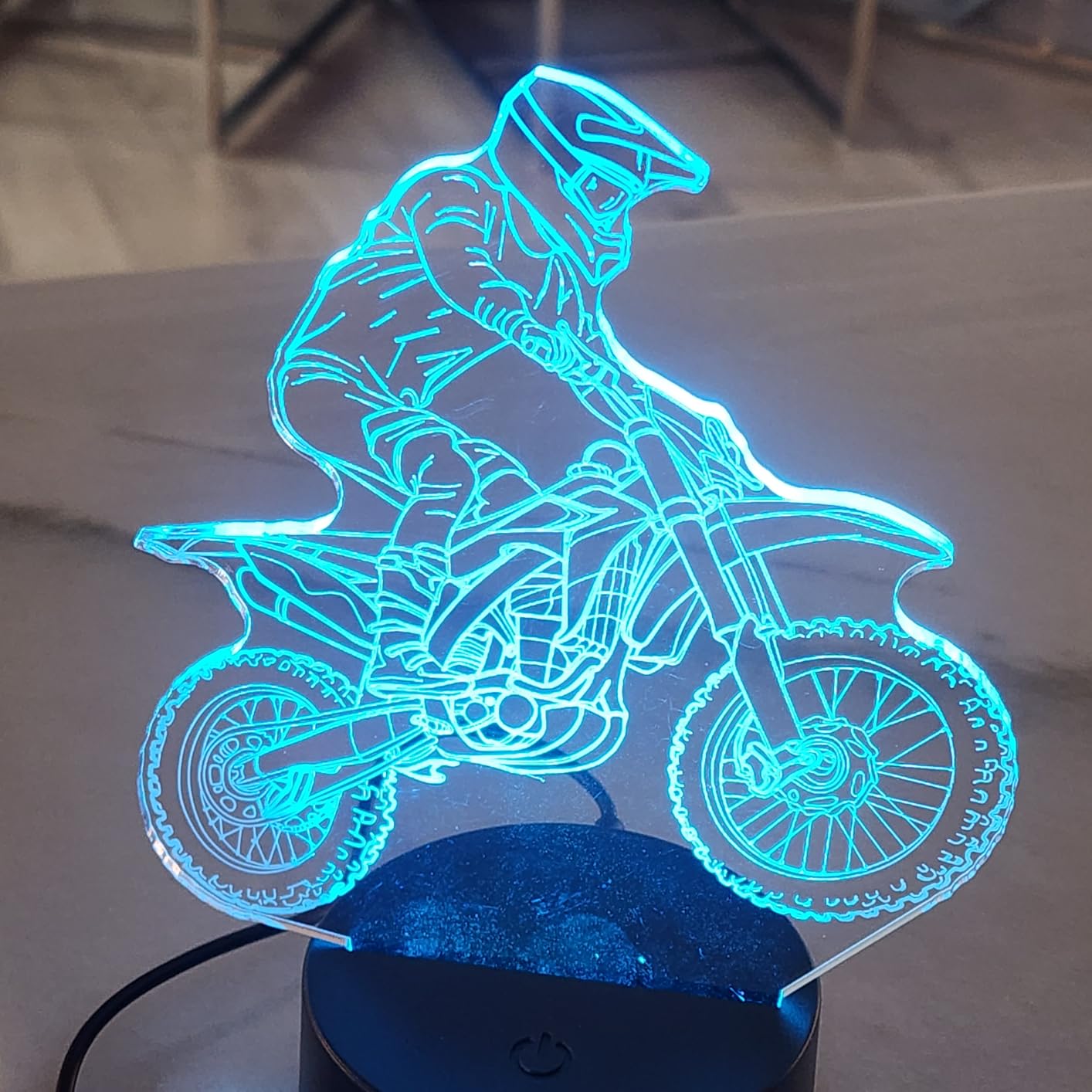 16 Colors Car Night Light, 3D LED Night Lamp for Boy, Remote Control customer photo 1