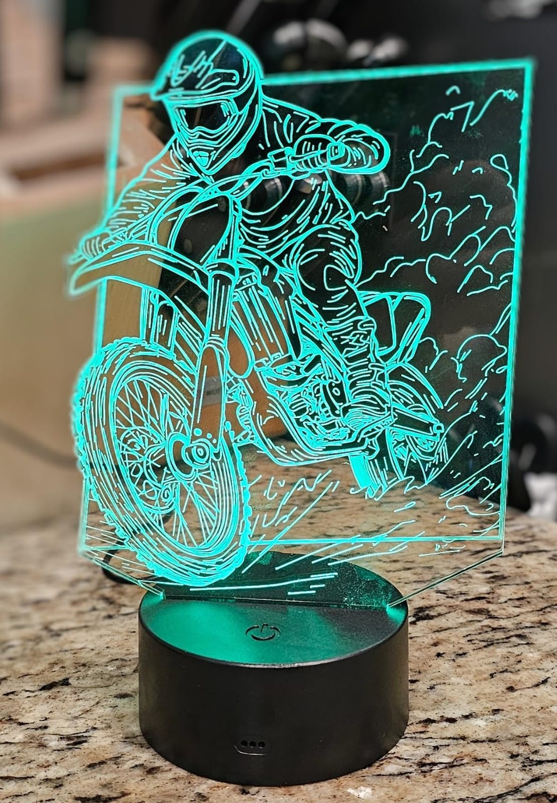 16 Colors Car Night Light, 3D LED Night Lamp for Boy, Remote Control customer photo 2
