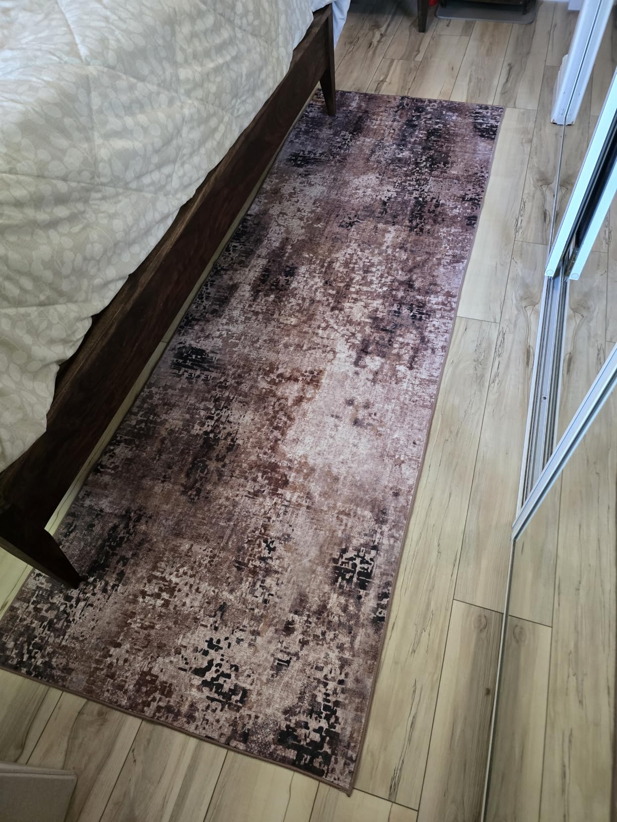 Ompaa 2x6 Rug Runners for Hallways Kitchen Runner Rug Non Slip Washable Grey Long Runner Rugs with Rubber Backing Soft Abstract Carpet Runner for Hallways, Kitchen, Bedroom, Bathroom, Entryway customer photo 1