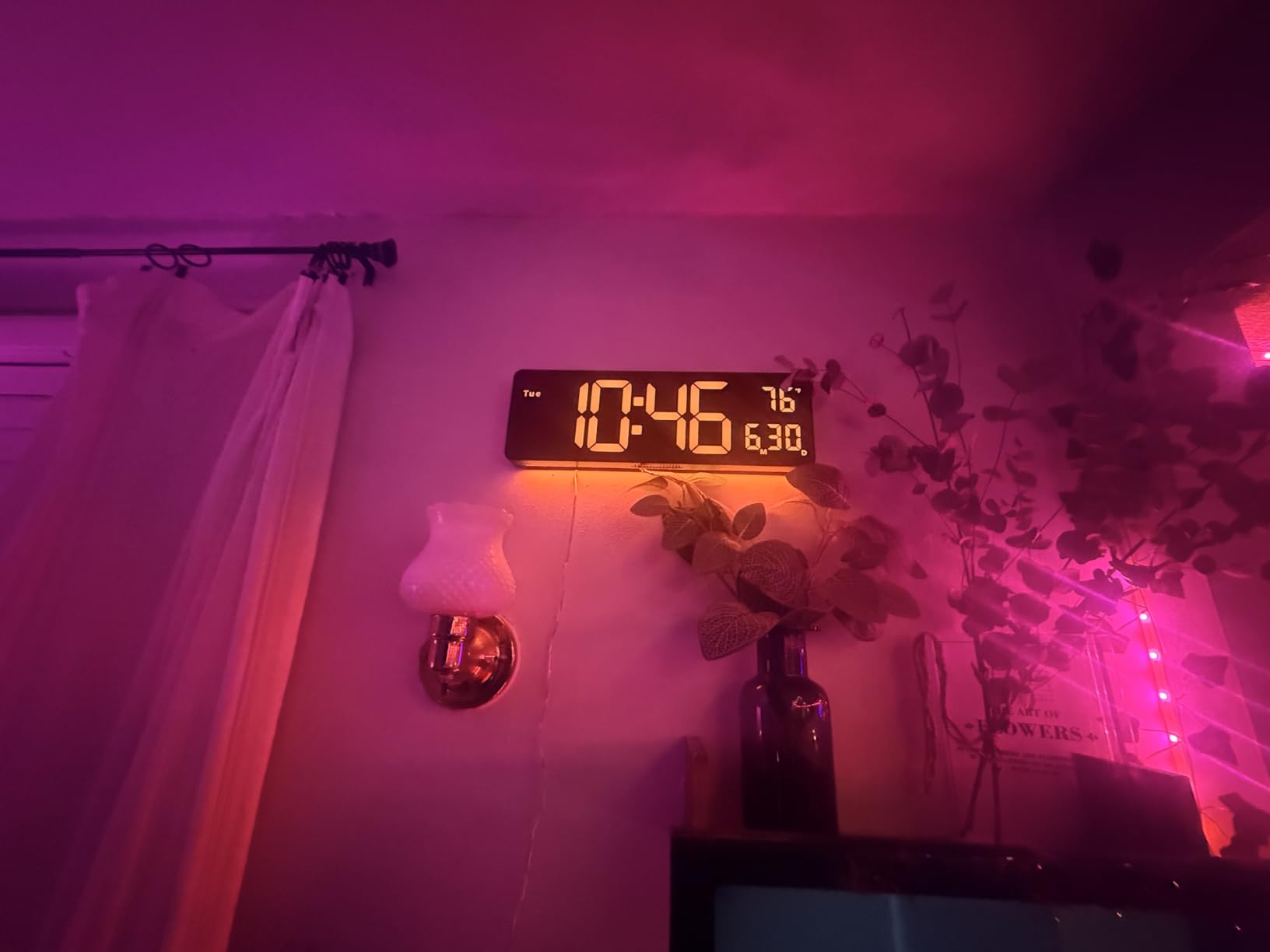 Digital Wall Clock Large Display 16