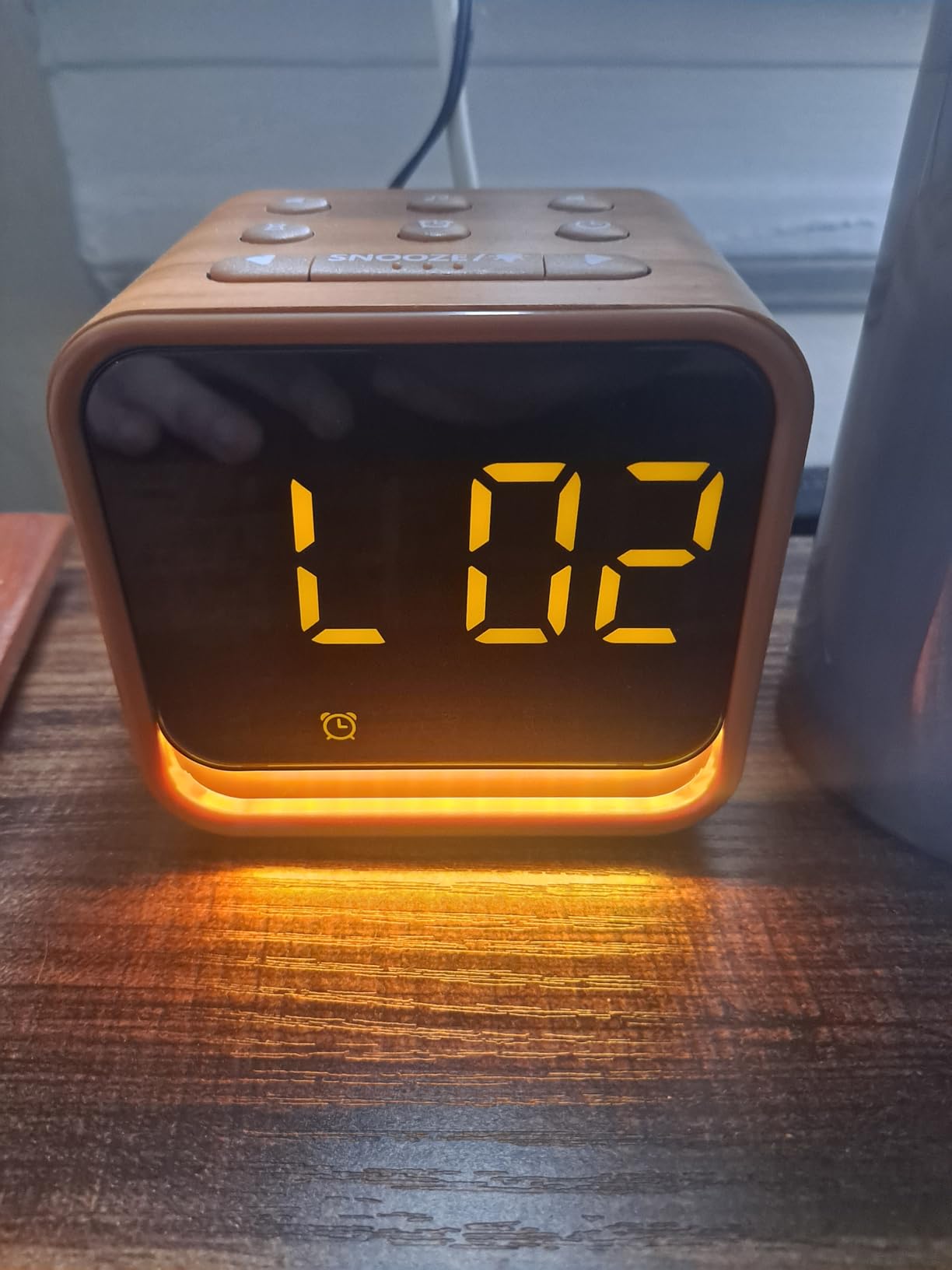 Housbay Wooden Sound Machine Alarm Clock for Bedrooms - Gentle Wake-Up with Birdsong, White Noise for Sleeping, Small Digital Clock for Phone-Free Routine customer photo 2