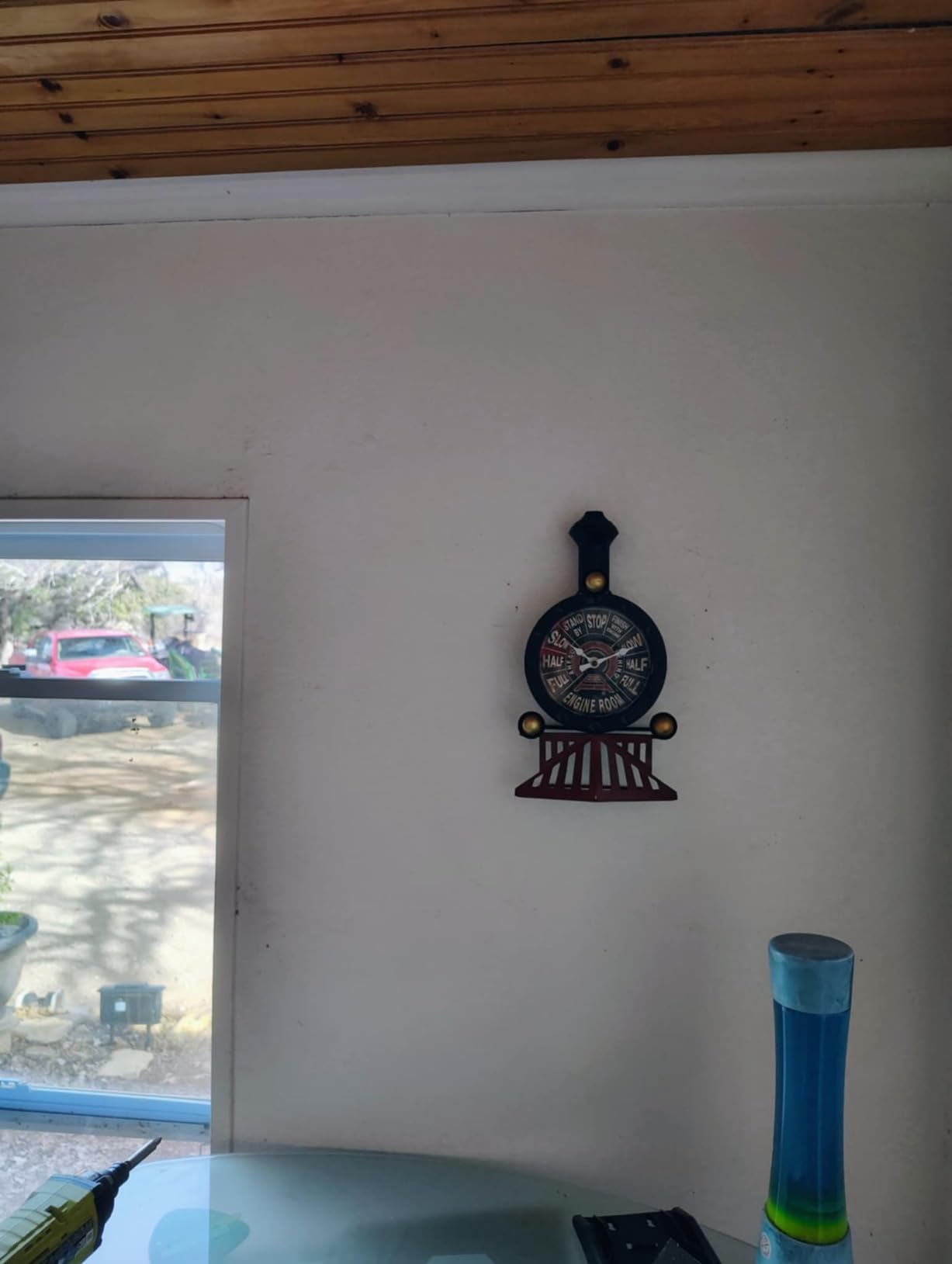 YOUKI Vintage Train Wall Decor,Steampunk Clock,Train Gifts for Men,Man Cave Clock,Wall Art for Office Bedroom customer photo 1
