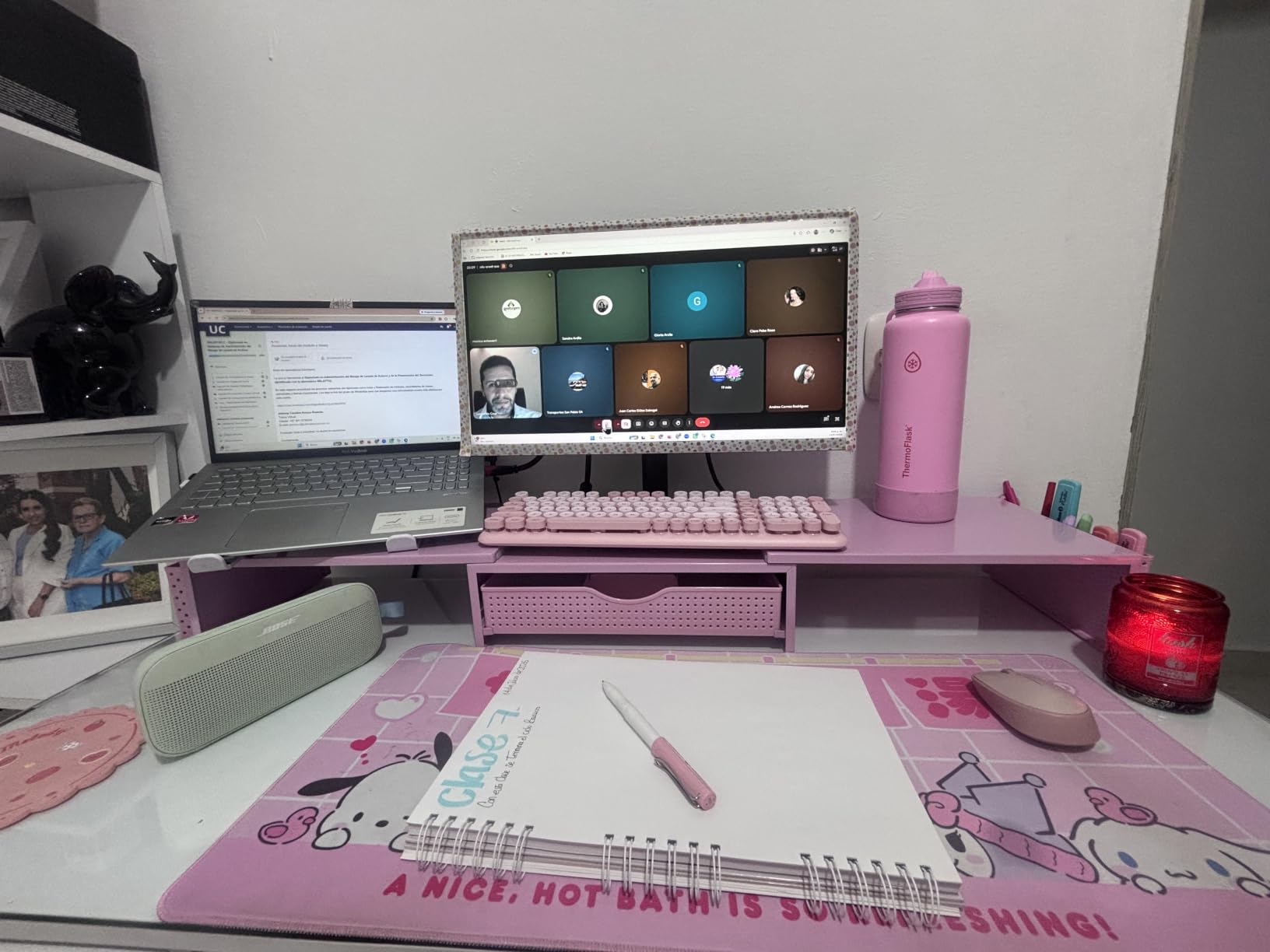 gianotter Dual Monitor Stand Riser With Drawer and 2 Pen Holders customer photo 1