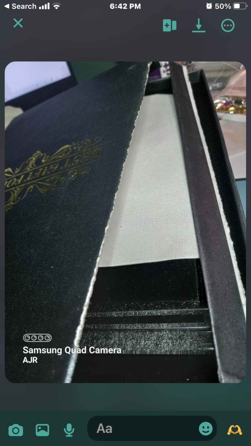 50th Anniversary Crystal Quartz Clock: Gift for Parents, 50th Anniversary Delicate Golden Clock, 50th Anniversary Decorative Gift customer photo 1