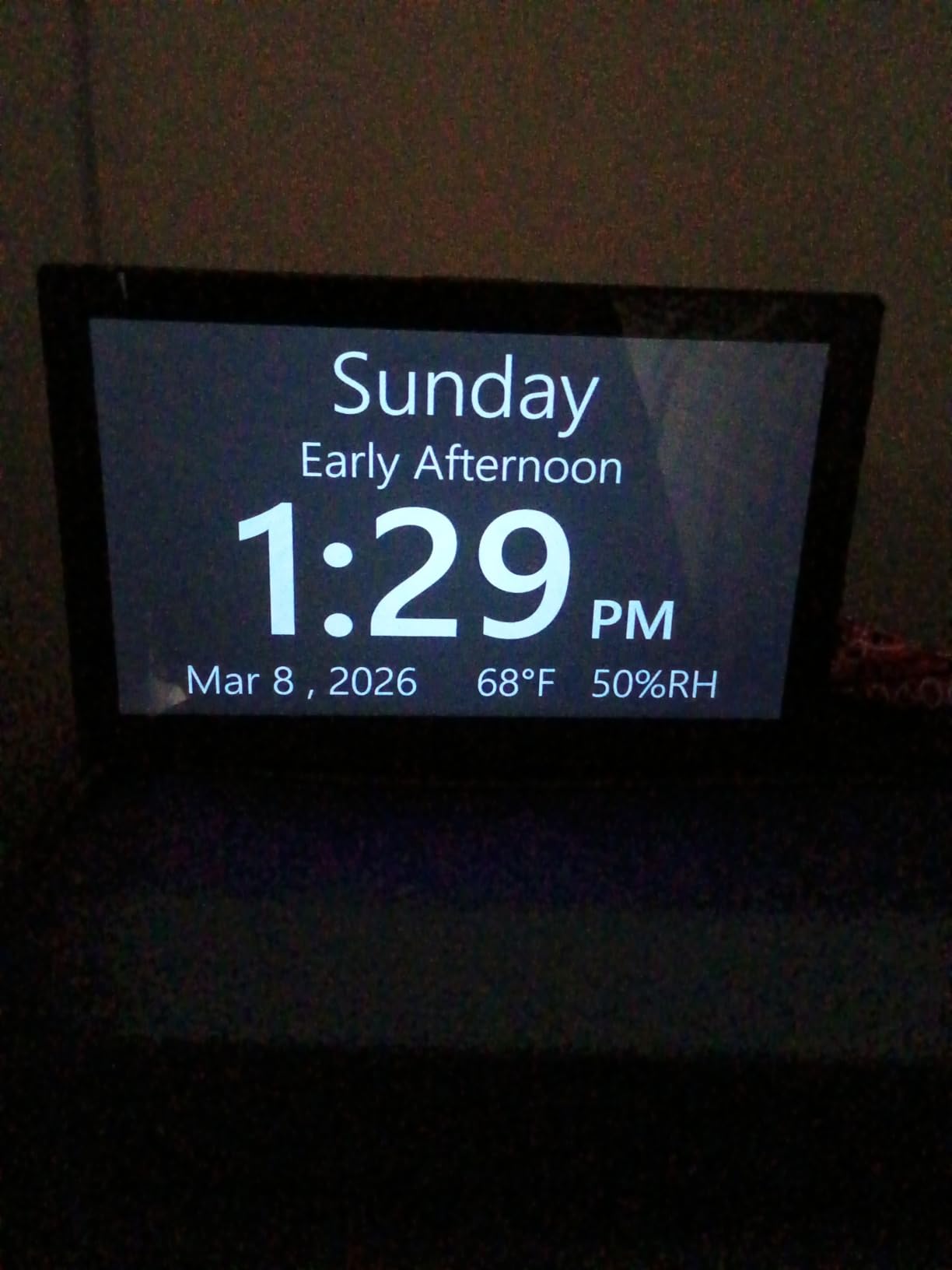 Digital Clock, 10.1 Inch Large Display Calendar Clock with 12 Themes, 20 Alarms, 20 Reminders, Auto Dimming, 12/24 Hours, Indoor Temperature, Humidity for Seniors, Desk (Black) customer photo 2