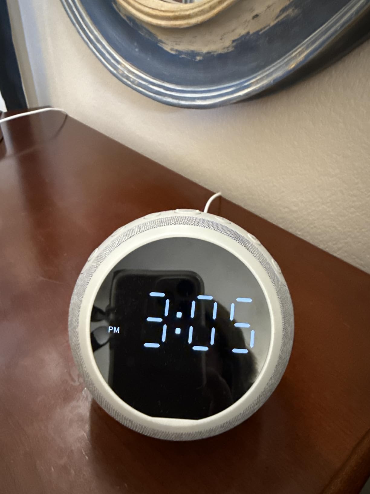 Sound Machine Alarm Clock for Sleep: Digital Alarm Clocks for Bedrooms, 25 Soothing Sounds, 7 Gentle Wake-up Sounds, 16 Adjustable Volume & Timer, Memory Function (Gray) customer photo 1