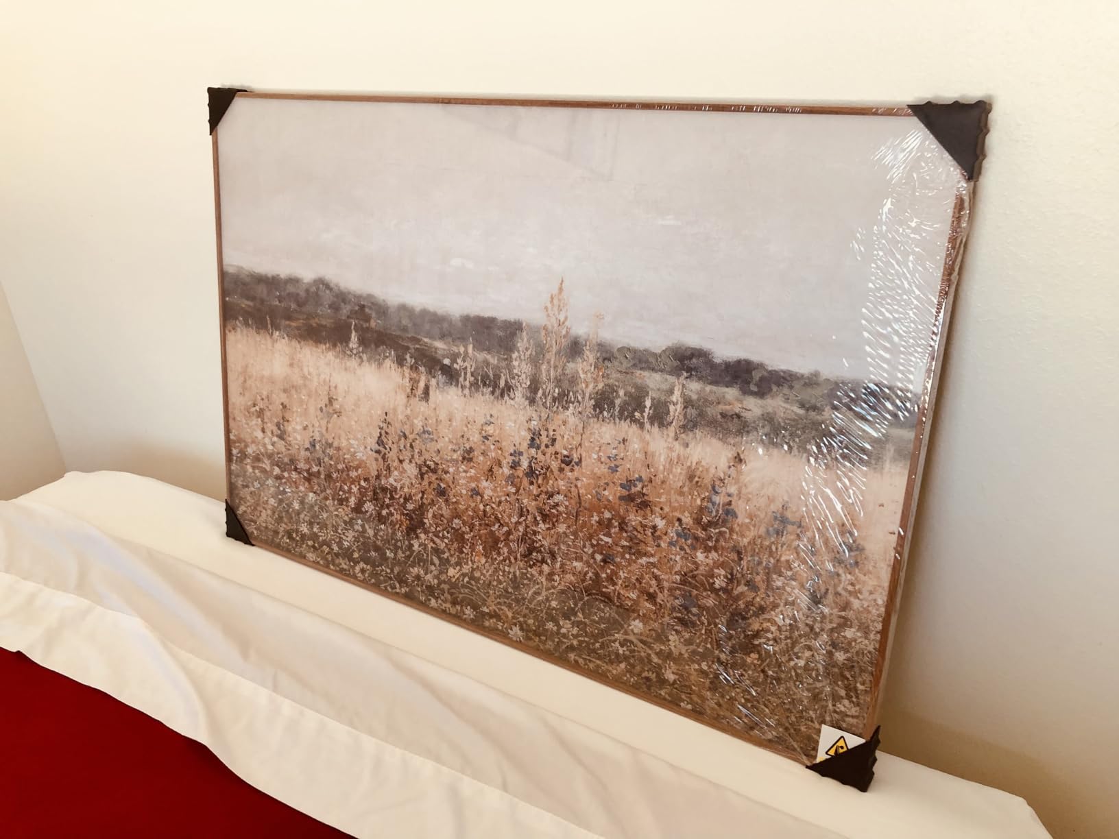 Framed Vintage Landscape Canvas Wall Art, 24x36 In | Solid Wood Frames, Farmhouse Countryside Artwork for Walls, Retro Rustic Nature Prints Paintings, Bedroom Pictures Wall Decor customer photo 1