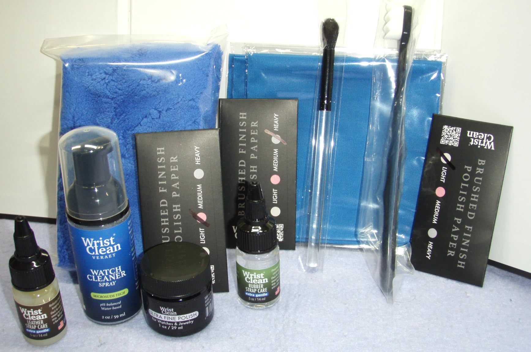 Premier Watch Cleaning Kit & Watch Polishing Kit | Cleaner, Polish, Rubber & Leather Strap Care, Microfiber Cloths, Brushes | Premium Timepiece Cleaning Tools | USA Made (9 Piece) customer photo 2