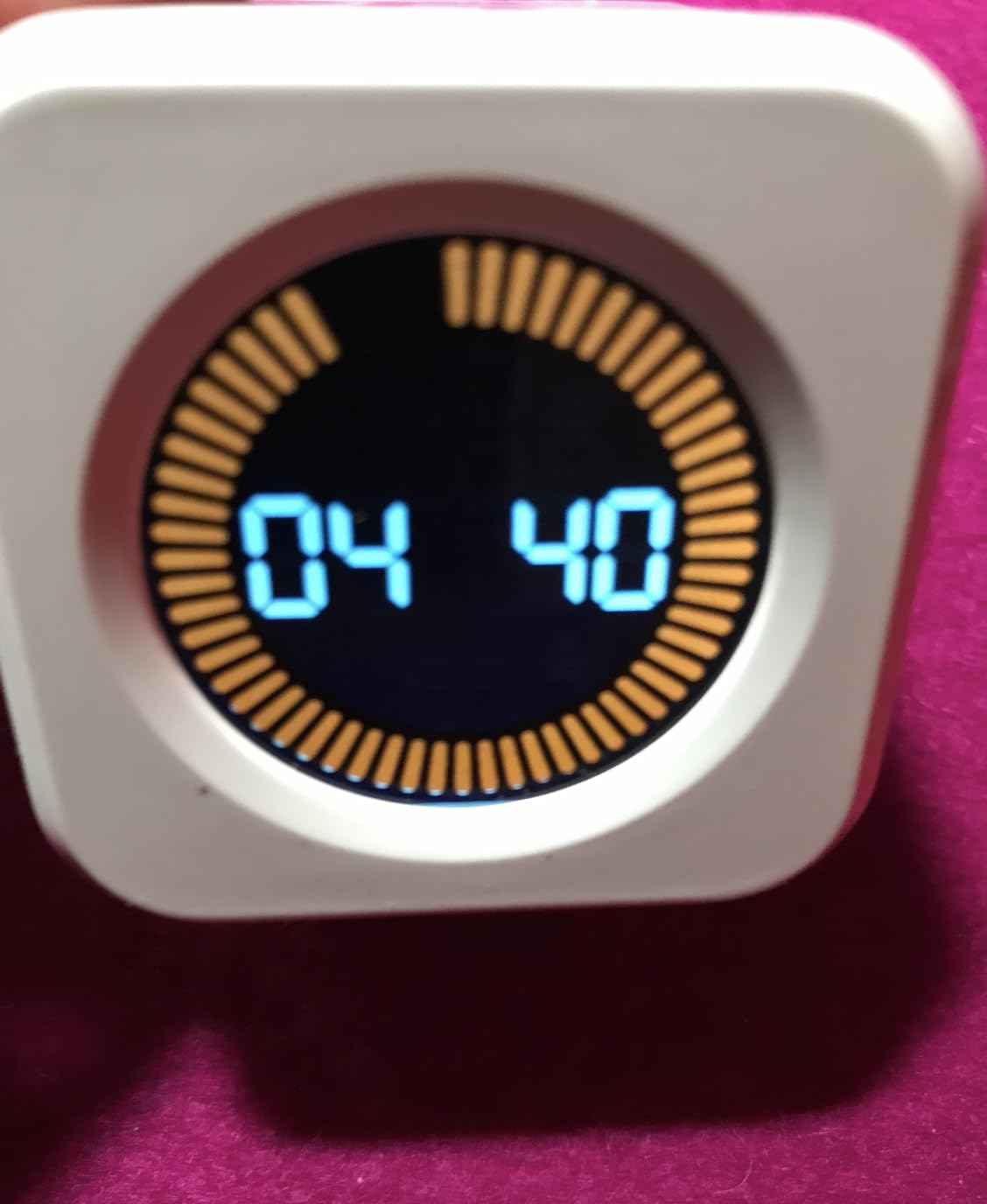 KADAMS Pomodoro Timer Visual - Productivity Pomodoro Cube, 5/10/25/50 Min Countdown & Countup, Silent - Ideal for Work Study Cook Workout Kitchen School Classroom Office ADHD Gift Kids (1, Black) customer photo 2