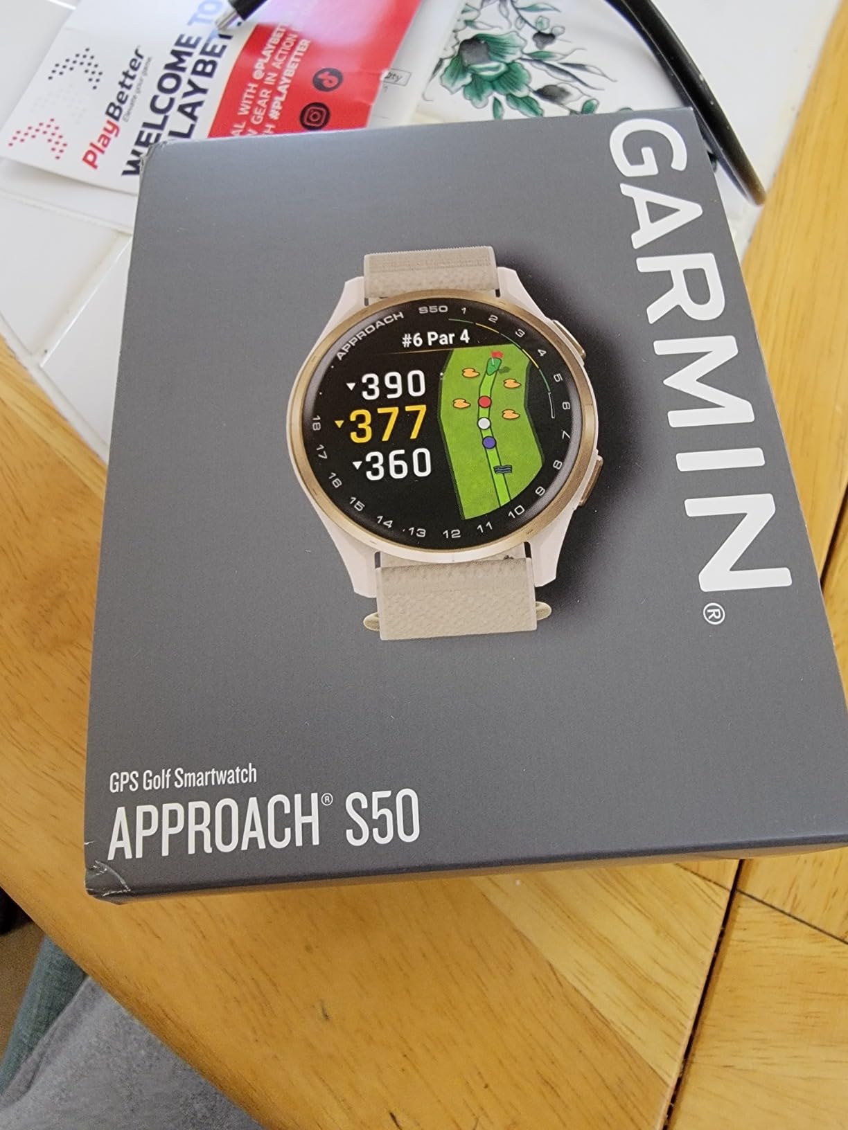 Garmin Approach S50, Golf GPS Smartwatch, 43mm, Black - Health & Wellness Features, PlaysLike Distance, Smart Notifications customer photo 2