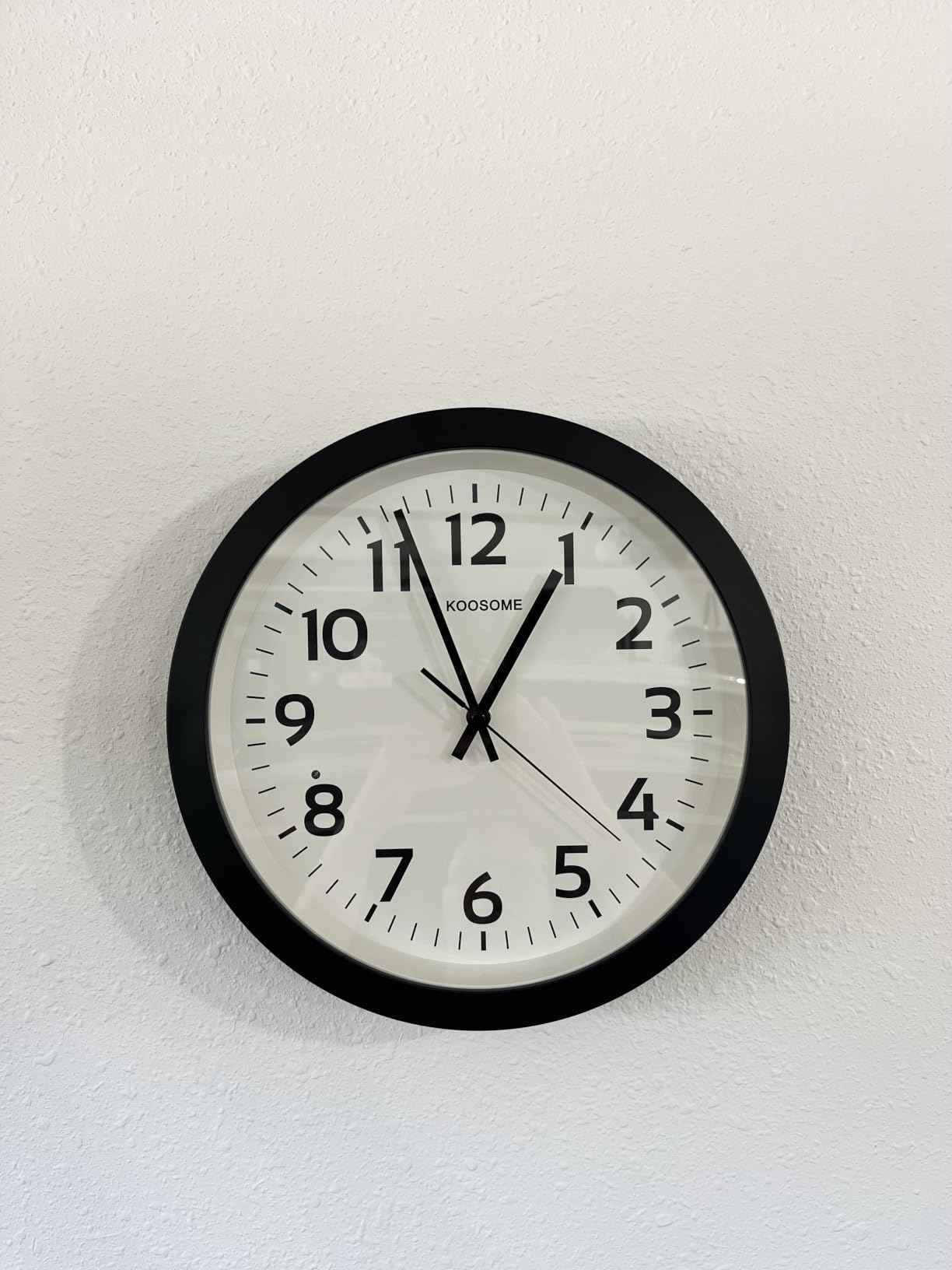Glow in the Dark Wall Clock for Bedroom Battery Operated Lighted Wall Clock | 13Inch Non-ticking Illuminated Bedroom Wall Clock with Night Light, Quiet Clock with Smart Senior for Living Room Clocks customer photo 1