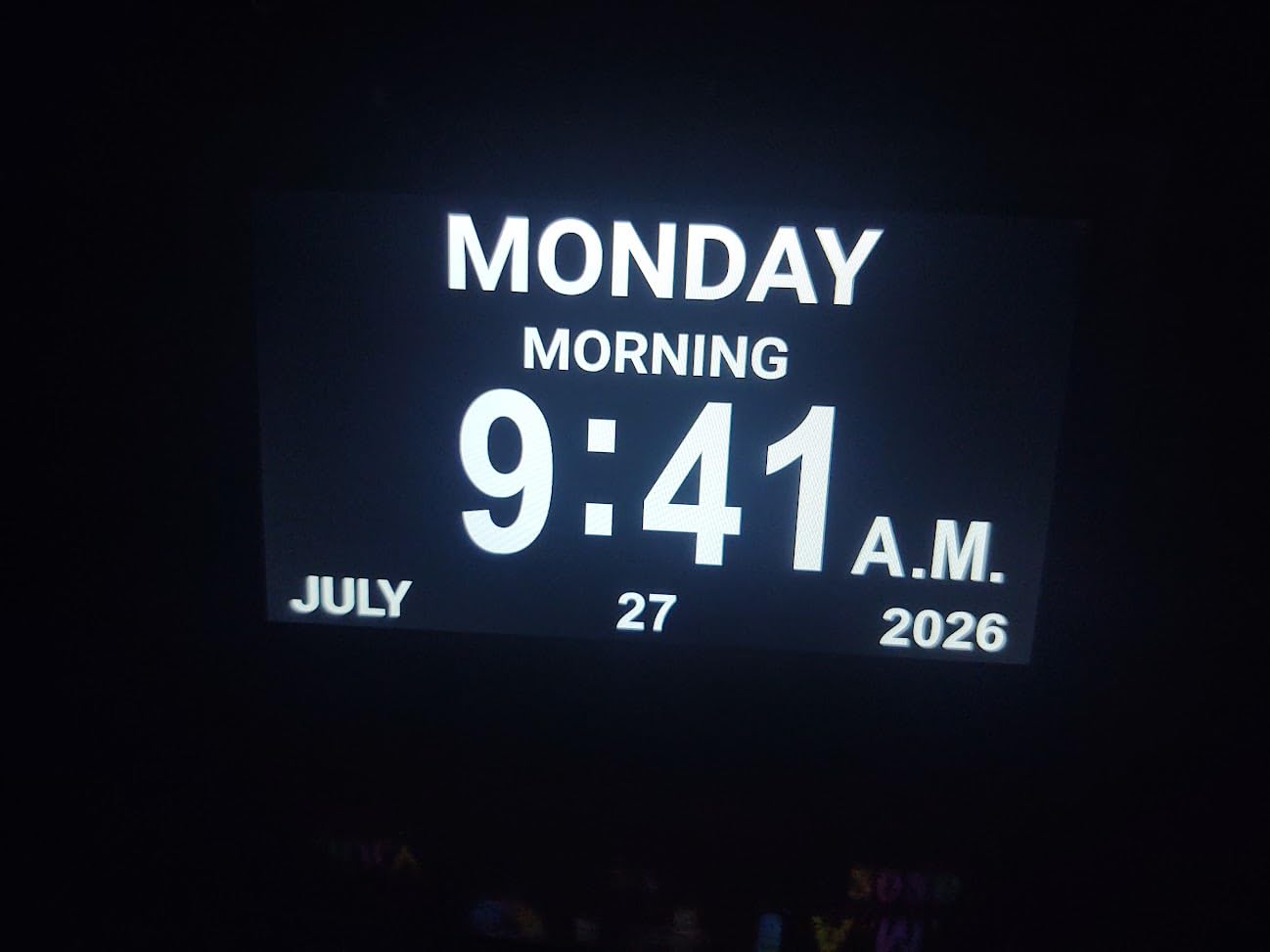 7'' Dementia Clocks for Seniors, Large Display Digital Clock with Date Time | Easy to Read and Setup, Alarm Clocks for Bedrooms, 10 Reminders & 6 Alarms, Auto DST, Alzheimer Elderly Seniors Gifts, Black customer photo 2