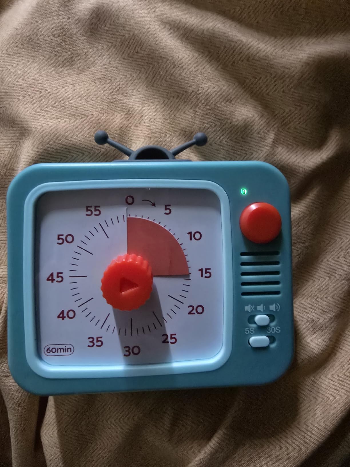 Visual Timer for Kids with Pause, 60 Minute Countdown Timer, Green | Non-Ticking, 3 Volume Levels, Back Magnetic, Two Ringing Durations, Light Indicator, for Classroom Kitchen Office ADHD customer photo 2