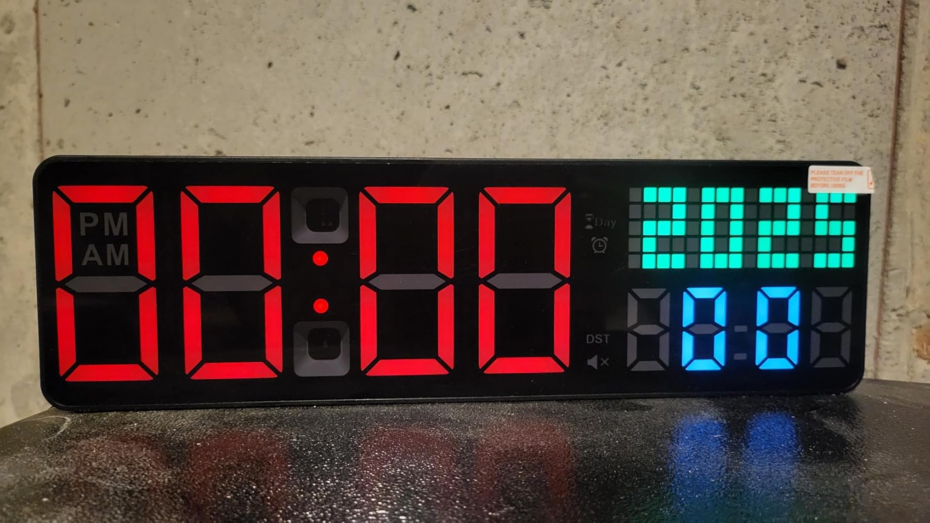 LUCORB Gym Clock with Seconds, 12