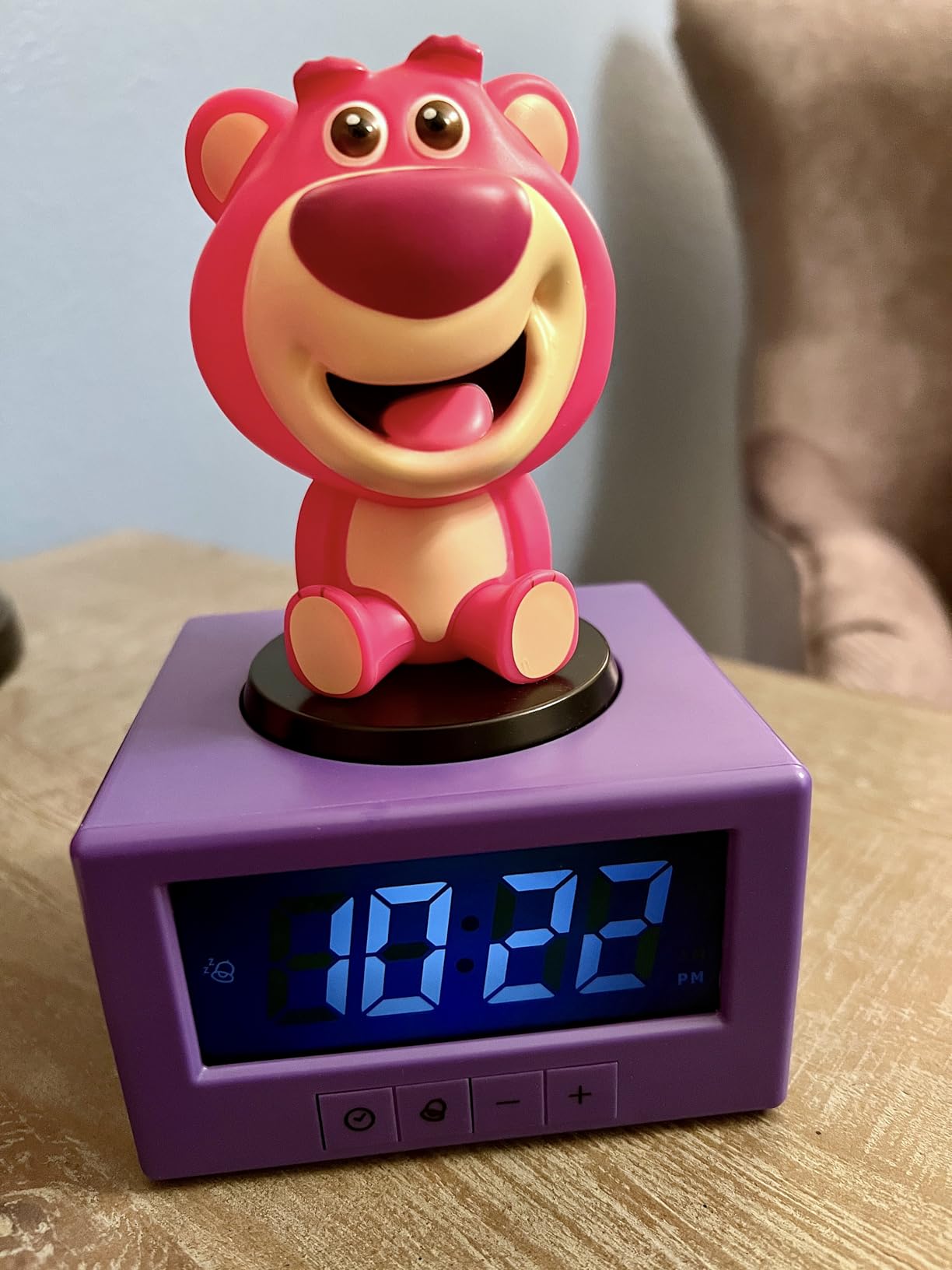Paladone Toy Story Lotso Digital Alarm Clock with Night Light & Music - Officially Licensed Disney Pixar Bedroom Clock for Kids customer photo 1