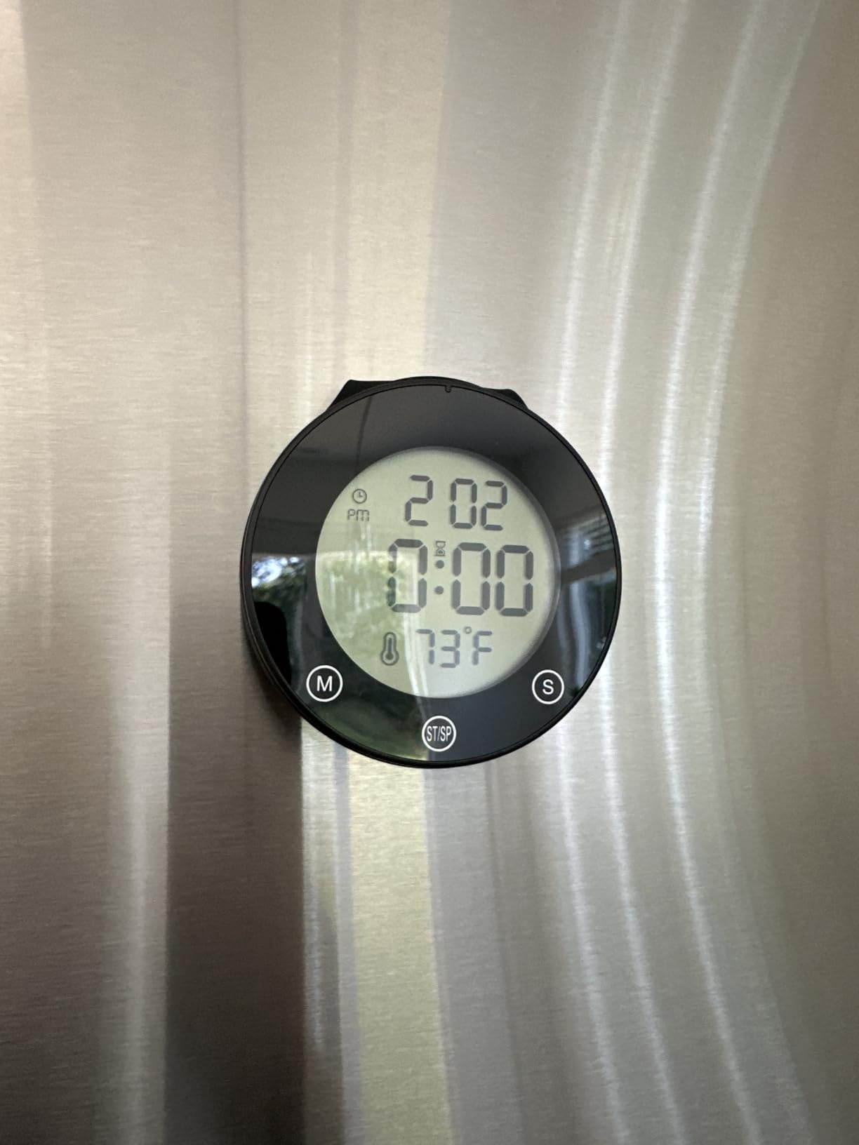 KADAMS Shower Clock Waterproof Bathroom Timer - Digital Wall Clock with Countdown, Magnetic Kitchen Clock with Temperature & Humidity, Suction Cup for Kids Shower Spa Cook Bath (Peal) customer photo 2