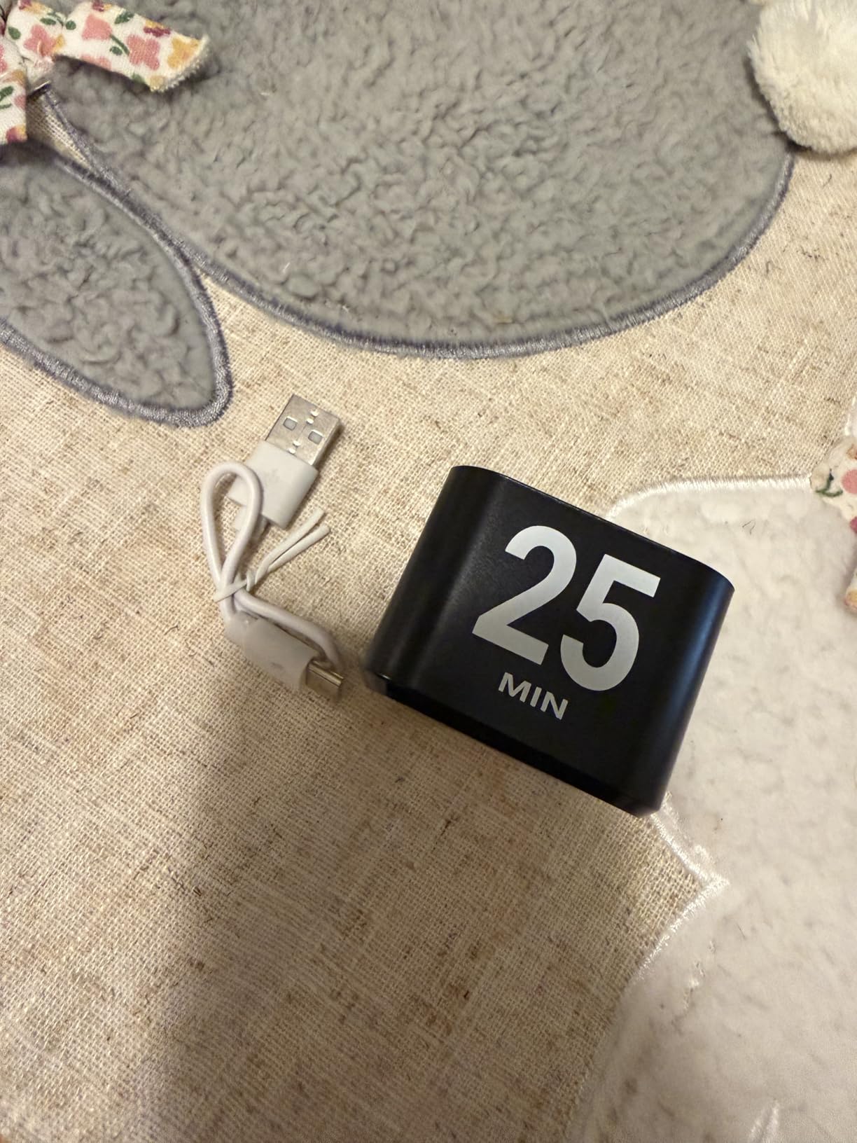 Pomodoro Timer Cube for Productivity - 5/25/10/50 Minutes Preset, Digital Gravity Sensor Desk Visual Timer for ADHD, Silent Mode, Ideal for Office, Study, Kitchen & Kids customer photo 2