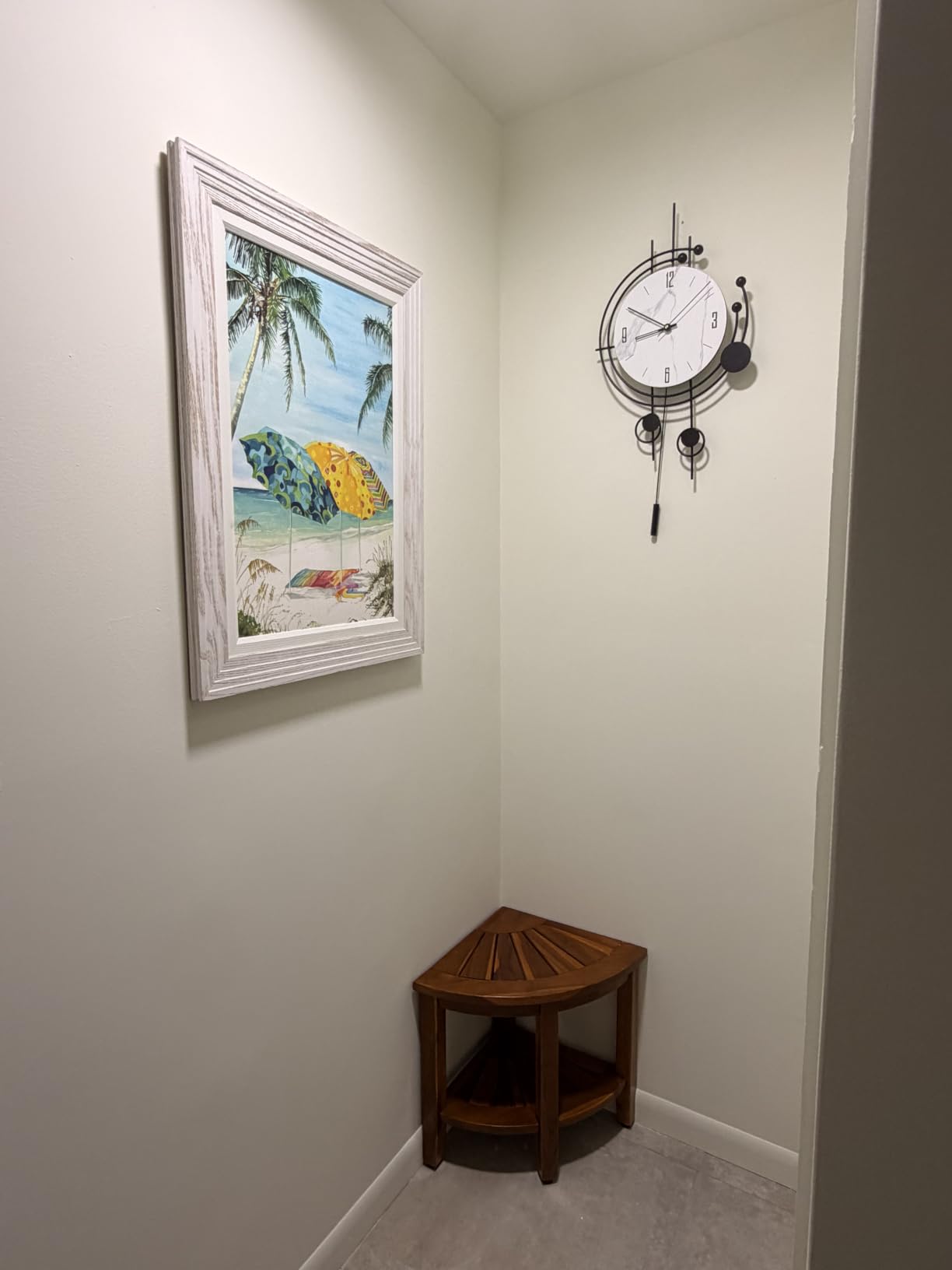 Modern Wall Clock for Living Room Decor Large Decorative Metal Wall Clock with Pendulum 14 Inch Big Black Silent Unique Clock Battery Operated Non Ticking for Kitchen Office Bedroom customer photo 1