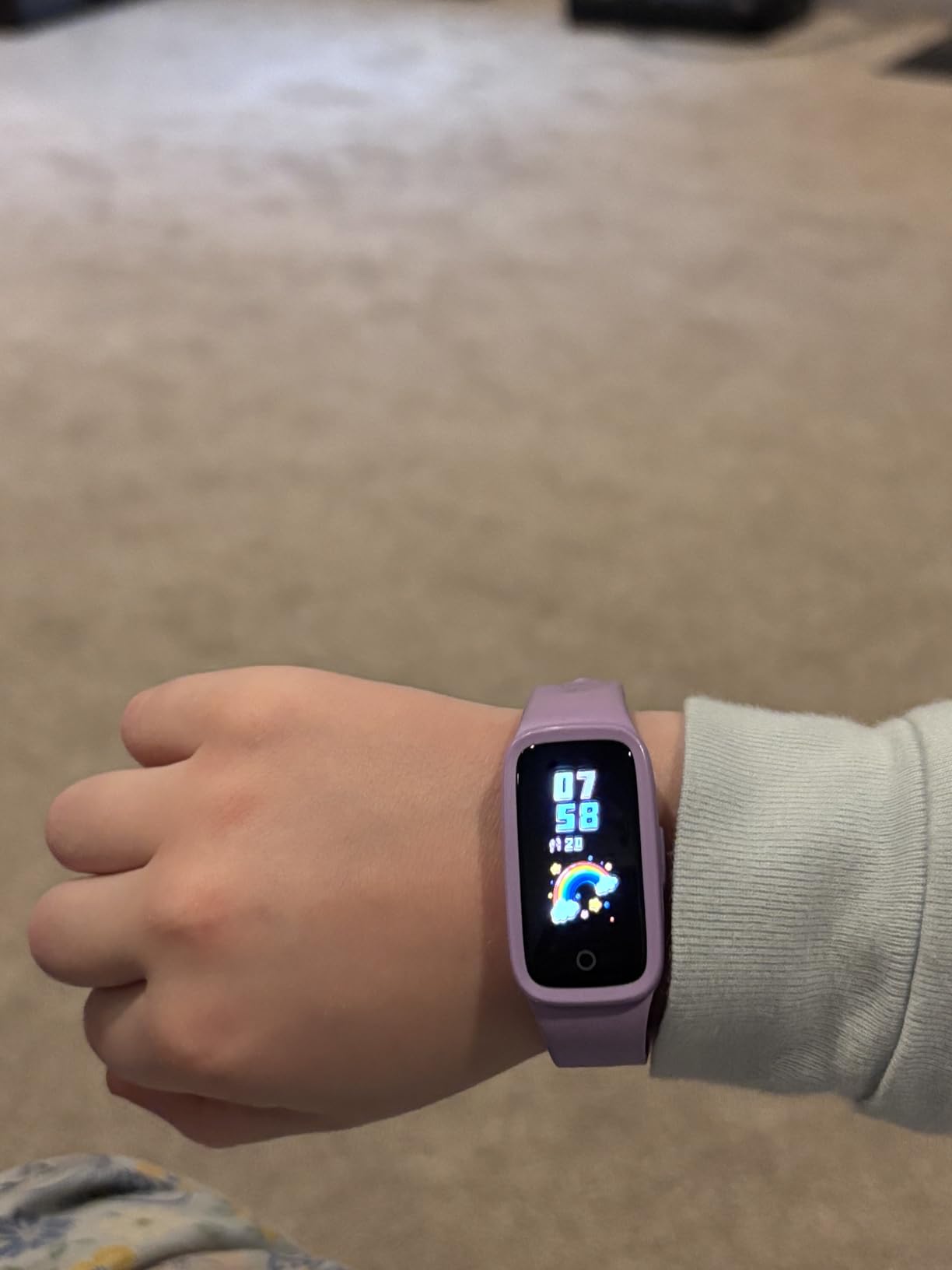 Vigor 3 Kids Fitness Tracker Watch, AMOLED Screen for Boys Girls Ages 5-15 | No Phone No App Required, 3ATM Waterproof, Pedometer, Heart Rate and Sleep Monitor, Vibrating Alarm, 10 Sport Modes, Reminder customer photo 1