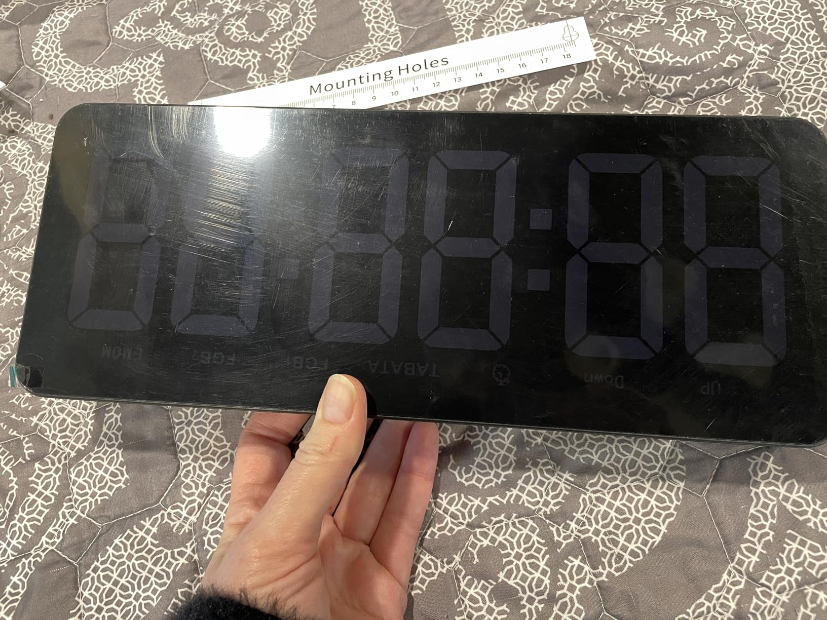 Samshow Gym Clock Timer for Tabata, FGB & EMOM, Large LED Workout Clock with Remote Control, 10 Custom Interval Modes, 120dB Buzzer, Fitness Digital Timer for Home Gym, HIIT, CrossFit, Boxing, Yoga, Garage | 12-inch LED display and bold oversized numbers customer photo 2