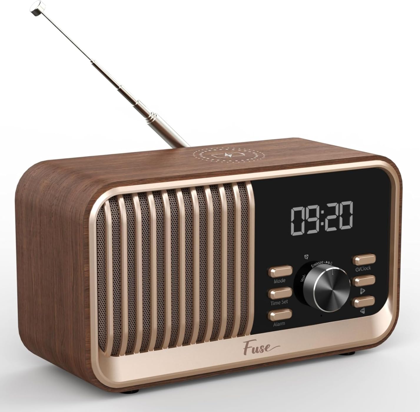 Hark Bluetooth Radio Speaker | Wireless 10W Charger | FM Radio Speaker with Bluetooth & AUX Input | Alarm Clock | 3 Level Dimmer | Charging Block Included customer photo 1