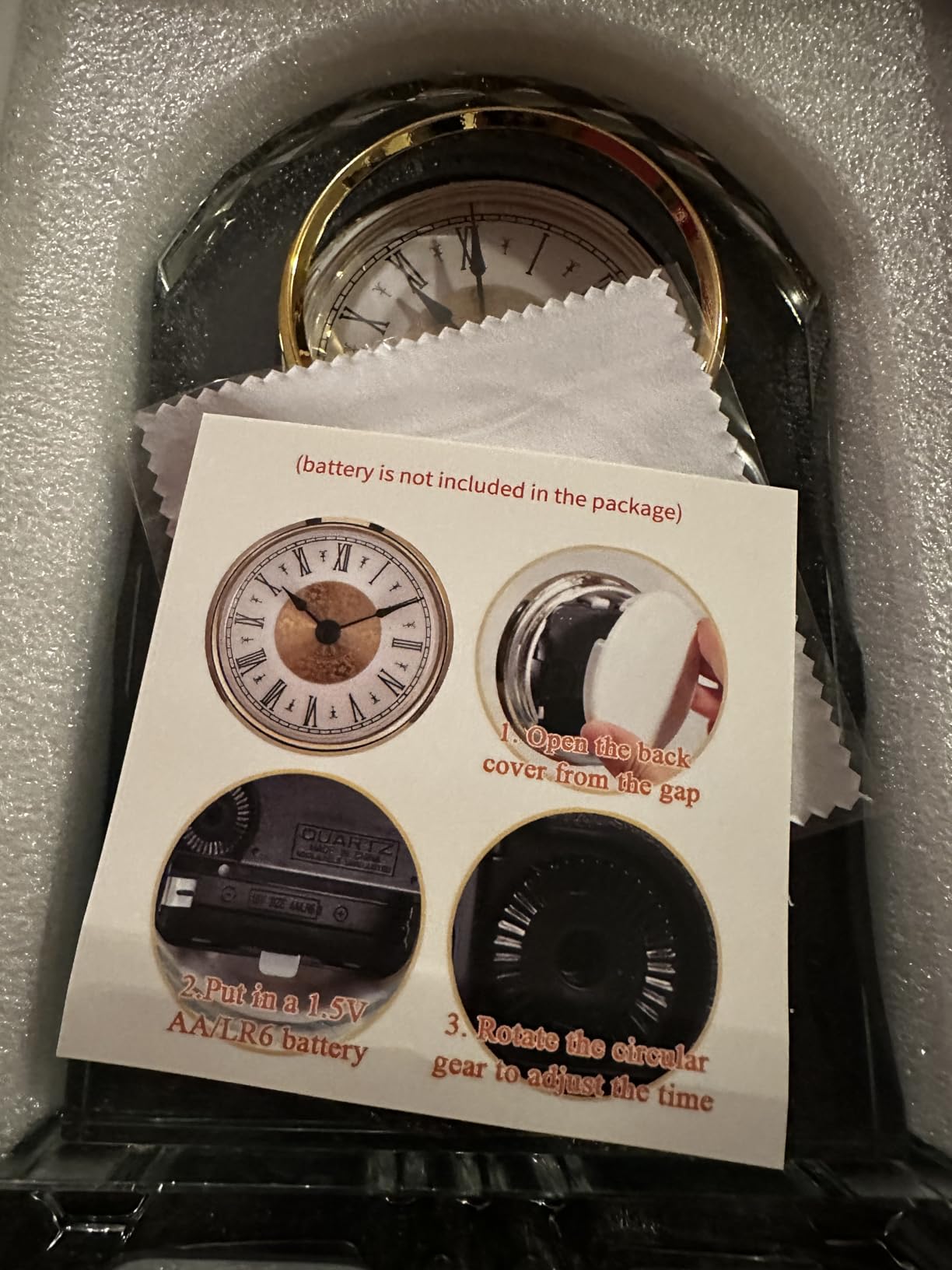 2026 Retirement Gifts for Women Men Crystal Clock, Going Away Gifts for Coworker Best Congratulations Retired Gifts Boss Leaving Present for Teacher Friend customer photo 1