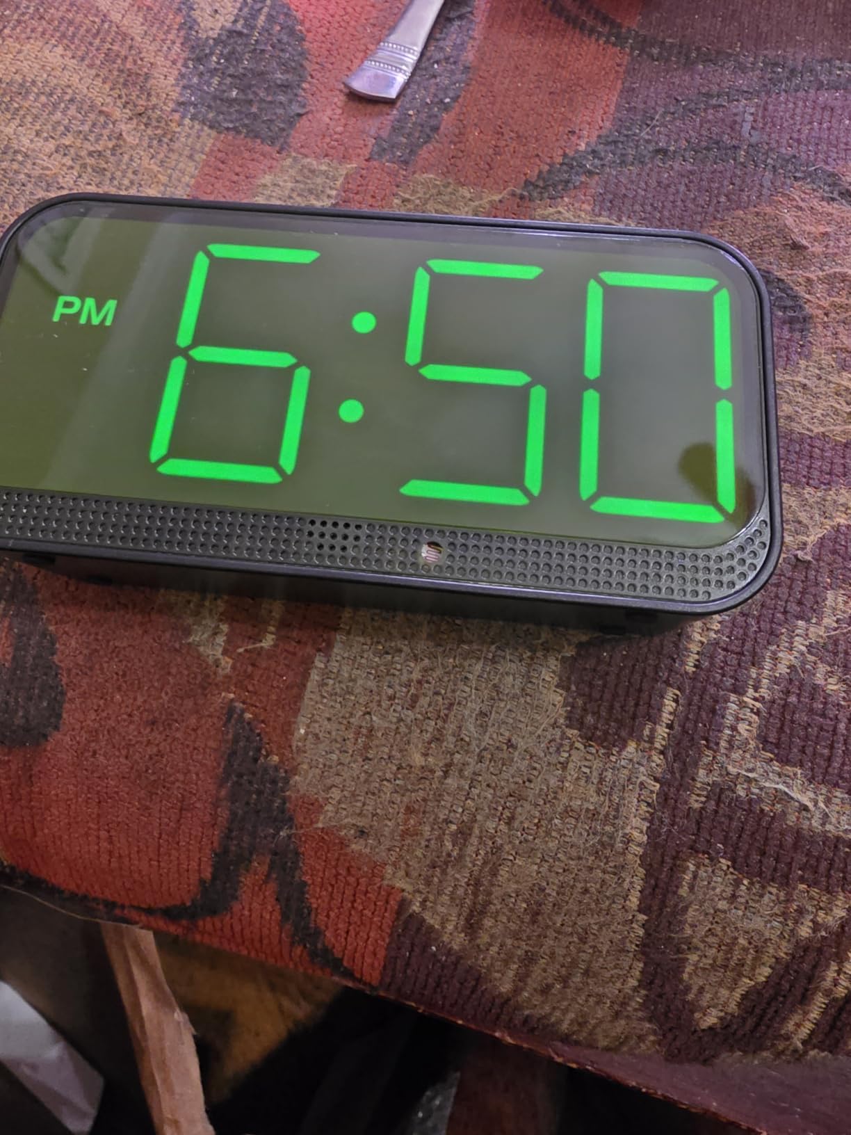 Battery Operated Alarm Clock for Bedroom Travel with Large Numbers | Easy to Read Cordless Compact Digital Clock with Auto Dimming - 4 Dimmers Easy to Use for Adults Seniors (White Digits) customer photo 1