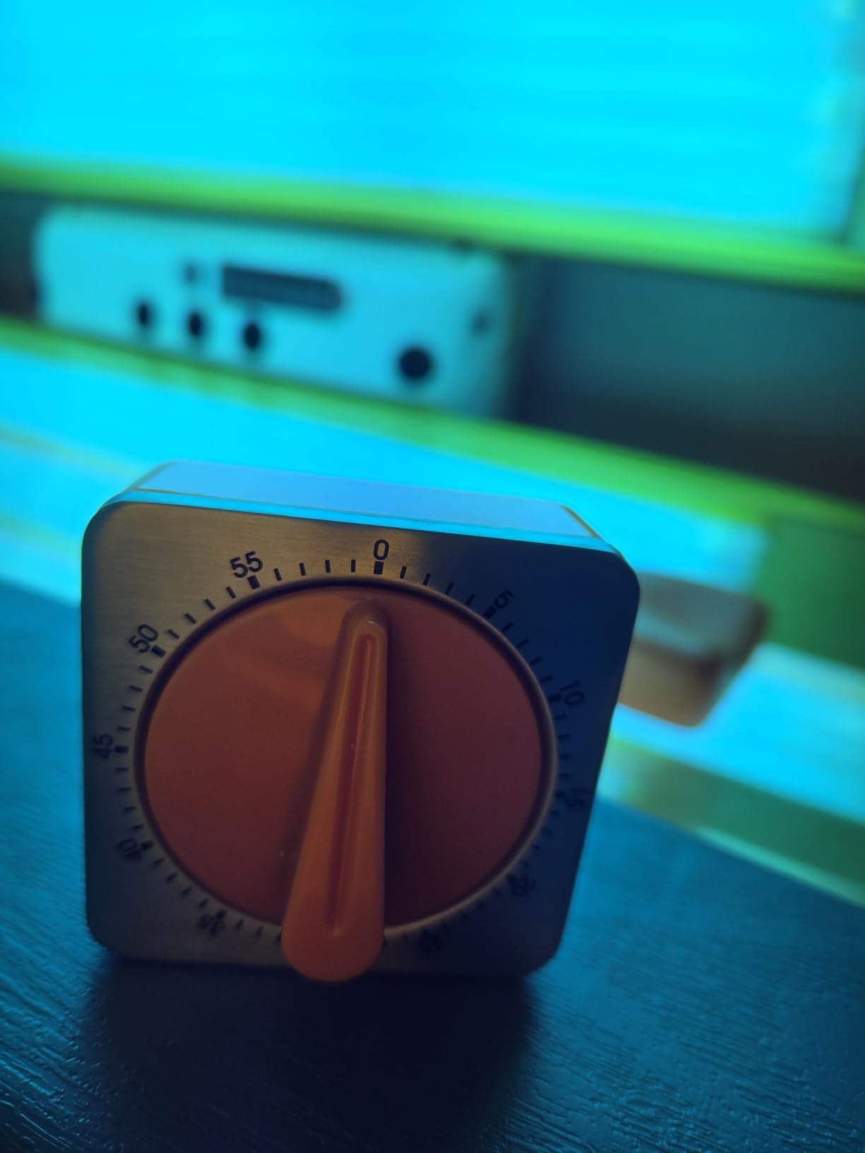 Orange Kitchen Timers for Cooking, Chef Cooking Timer Clock with Loud Alarm,100% Mechanical Desk Timer - No Batteries Required - Magnetic Backing, Exquisite Stainless Steel Body - Countdown Reminder customer photo 1