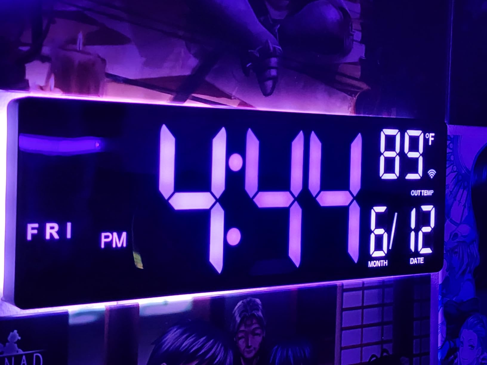EASYERA Smart Digital Wall Clock App Control, 16.5