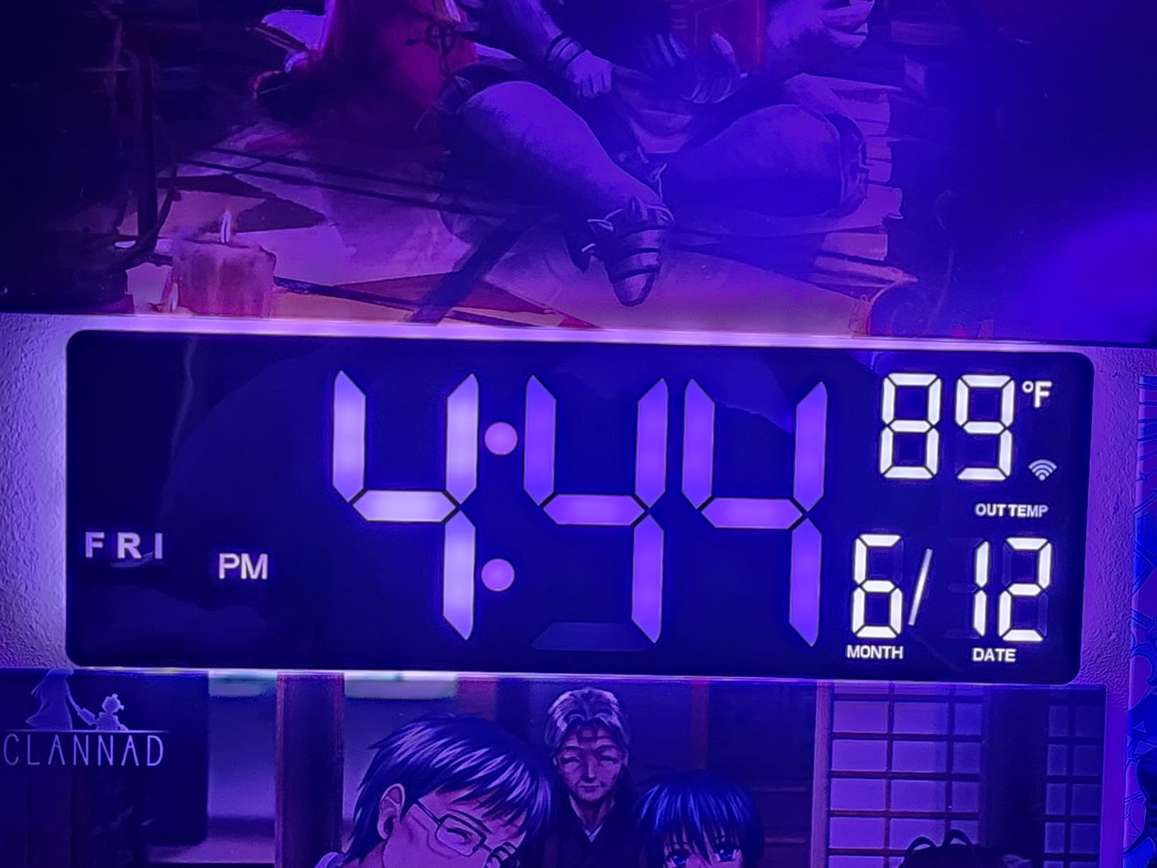 EASYERA Smart Digital Wall Clock App Control, 16.5