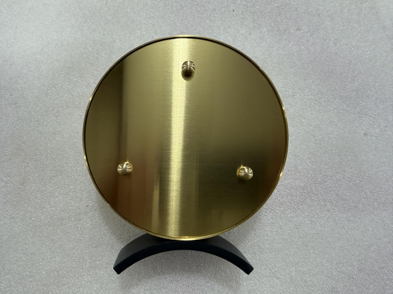 Solid Brass Small Gold Table Clock - Silent Non-Ticking, Battery Operated for Living Room Mantel, Desk or Shelf Decor customer photo 1
