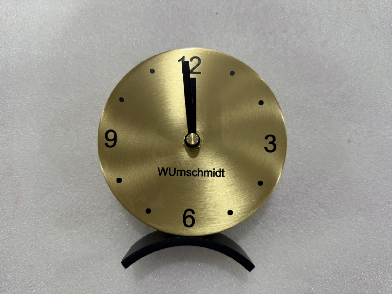 Solid Brass Small Gold Table Clock - Silent Non-Ticking, Battery Operated for Living Room Mantel, Desk or Shelf Decor customer photo 2