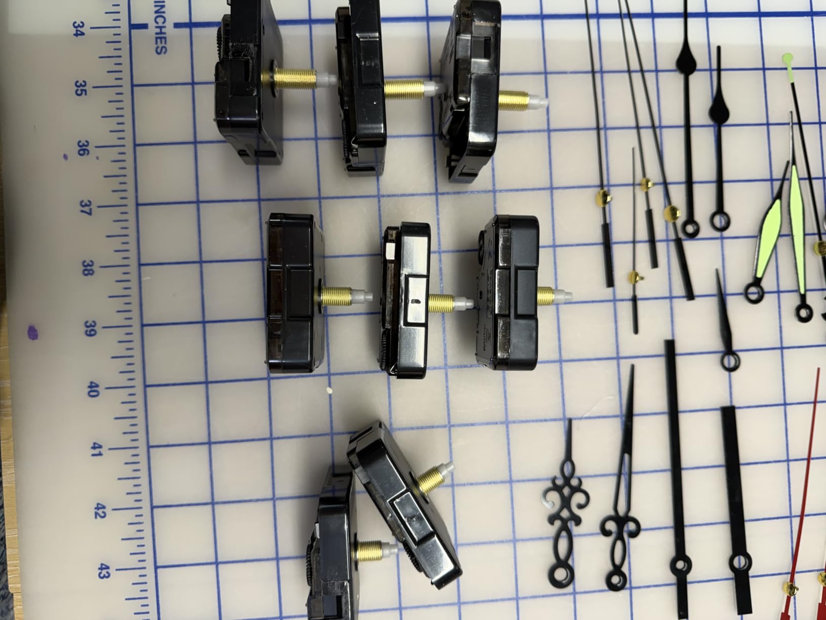 3PCS Clock Mechanism Replacement Kit with 8 Pairs Clock Hands | Battery Operated Clock Motor Mechanism for DIY Repair Parts, Clock Mechanism with 8/12 Pairs Clock Hands customer photo 2