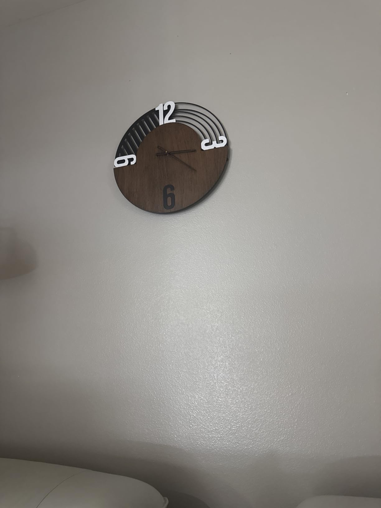 23.6 x 9.8inch Decorative Wall Clocks with Pendulum Solid Wood Frame | Large Modern Unique Clock for Wall Decor Living Room,Kitchen,Home,Bathroom,Bedroom customer photo 1