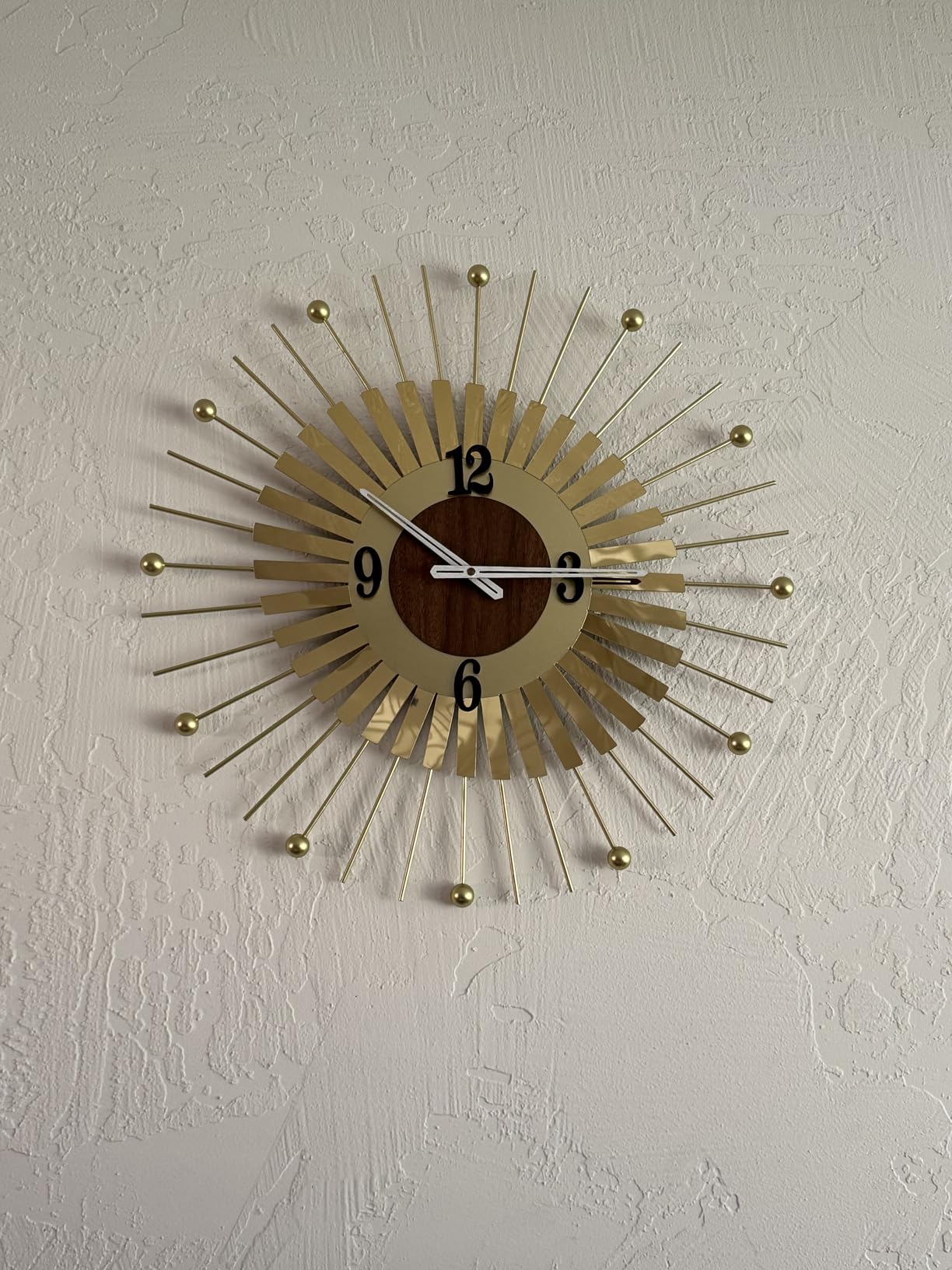 23.6 x 9.8inch Decorative Wall Clocks with Pendulum Solid Wood Frame | Large Modern Unique Clock for Wall Decor Living Room,Kitchen,Home,Bathroom,Bedroom customer photo 2