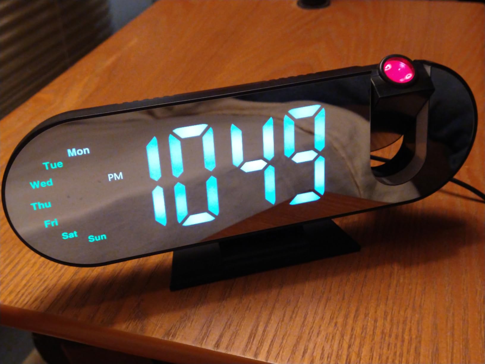 Projection Alarm Clock for Bedroom Ceiling, 8.5