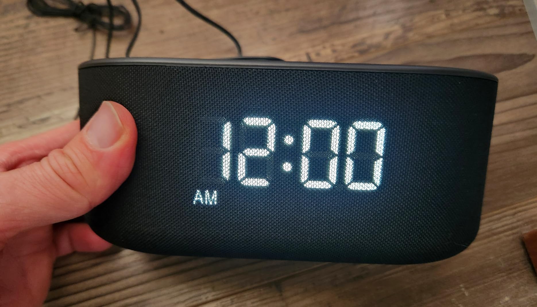 DreamSky Alarm Clock Radio with Wireless Charging and Bluetooth Speaker | Loud Alarm for Heavy Sleepers, Bedroom Digital FM Radio with Sleep Timer, 0-100% Dimmer, 9 Alarm Sounds & 16 Volumes, USB customer photo 1