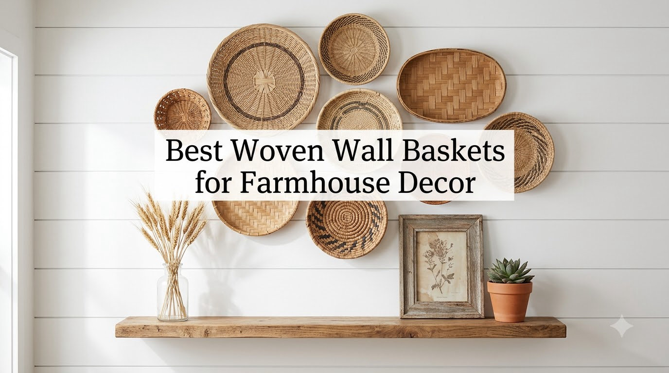 Best Woven Wall Baskets for Farmhouse Decor