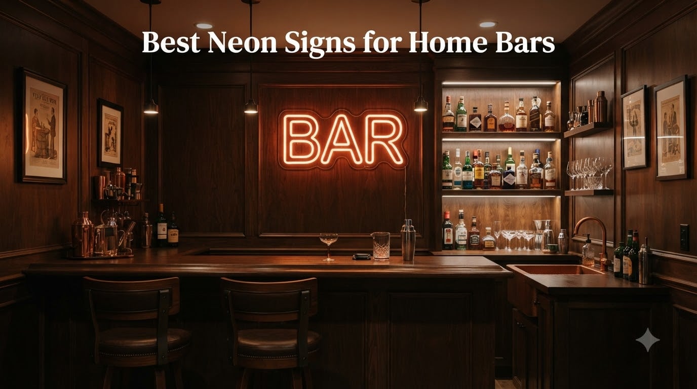 Best Neon Signs for Home Bars